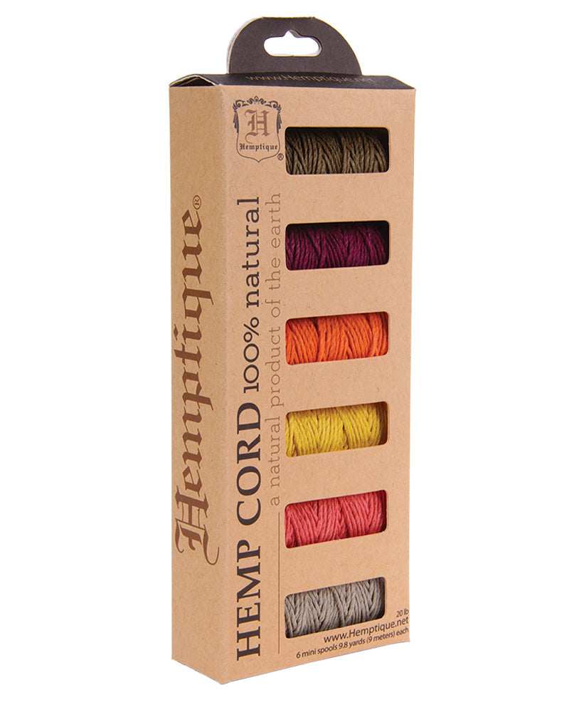 #20 Hemp Cord 6-Pack Mini Spools