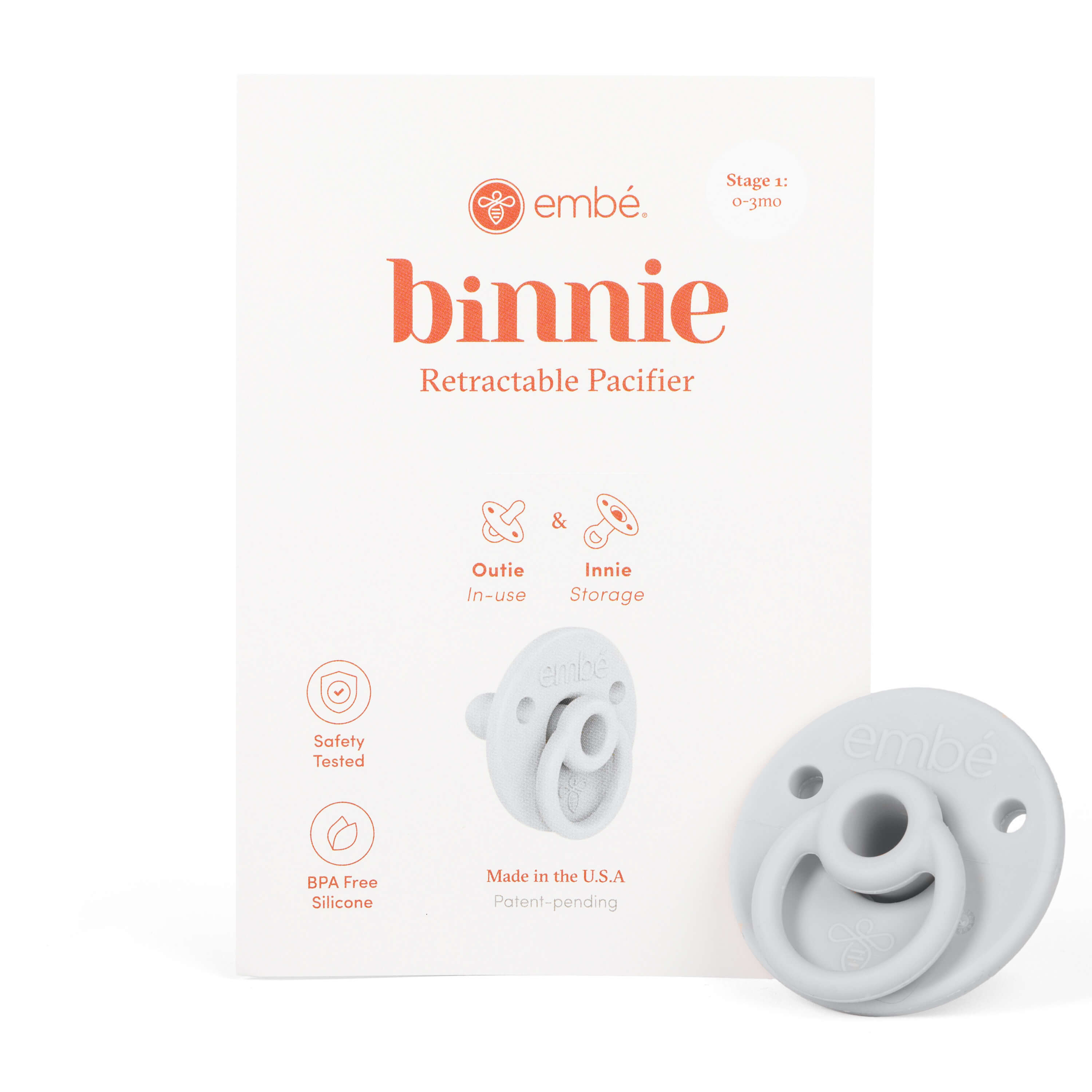 Binnie® Stow-Away Pacifier