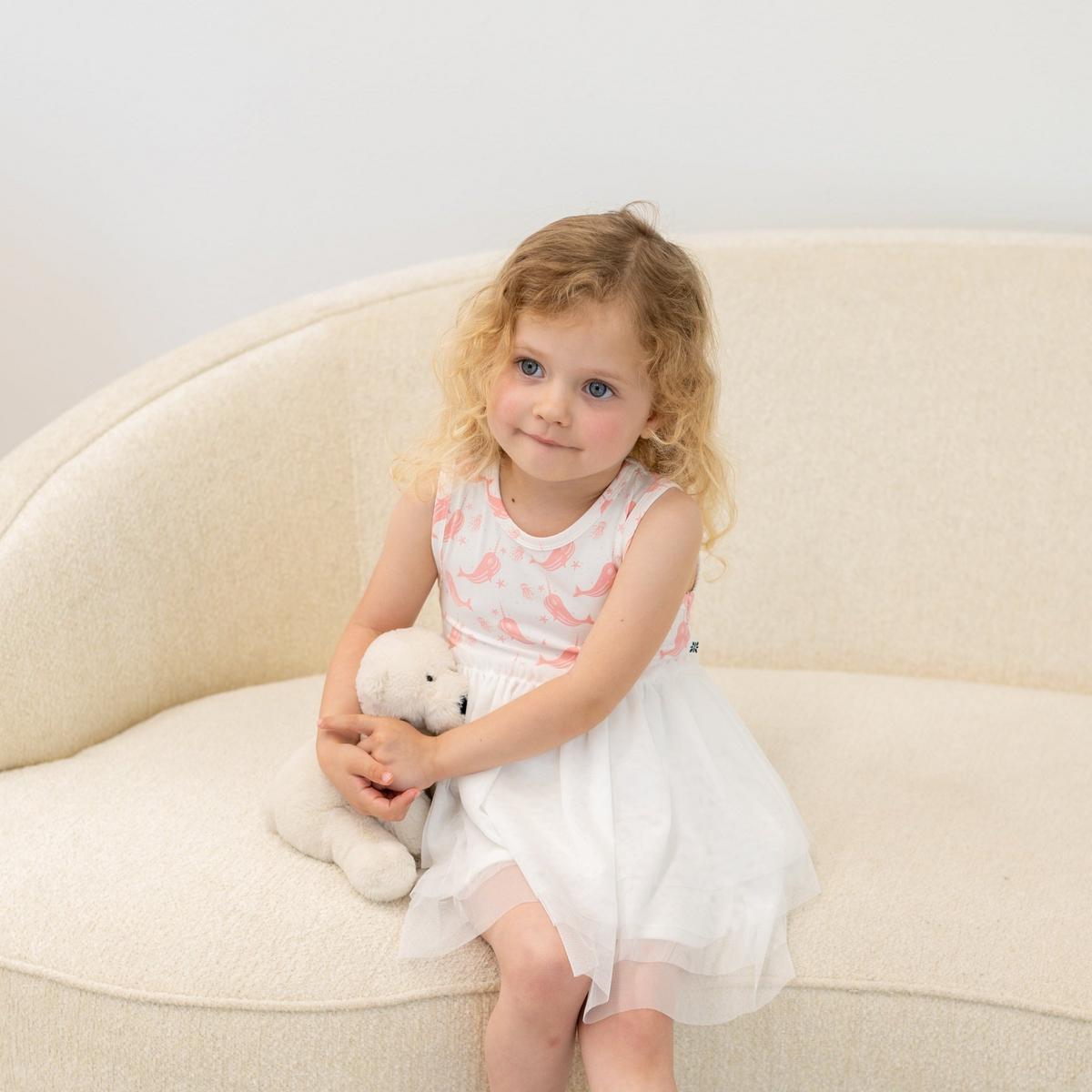 Baby Tutu Dress - Narwhal Pink