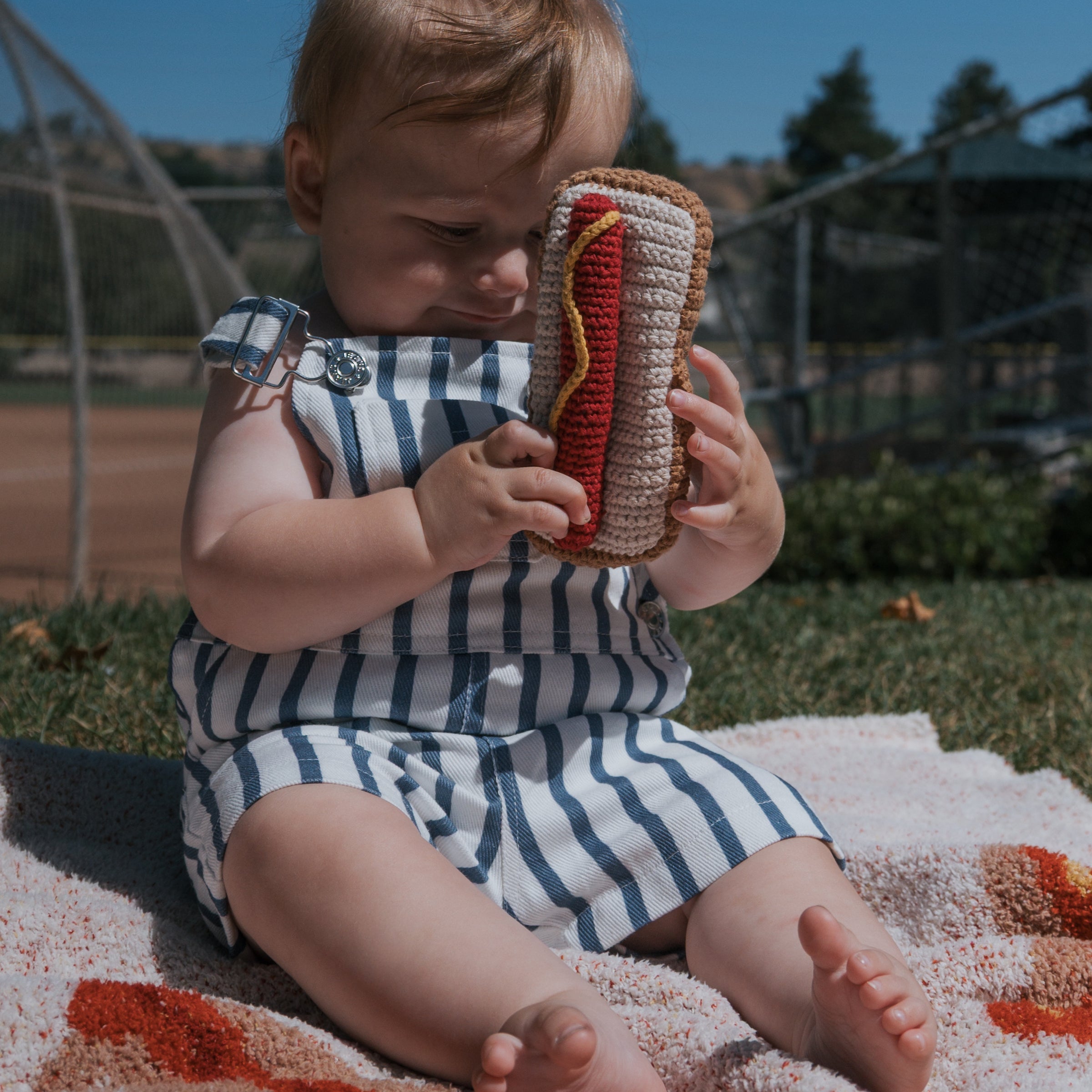 *SHIPS IN 1 WEEK* Knit Rattle | Hot Dog