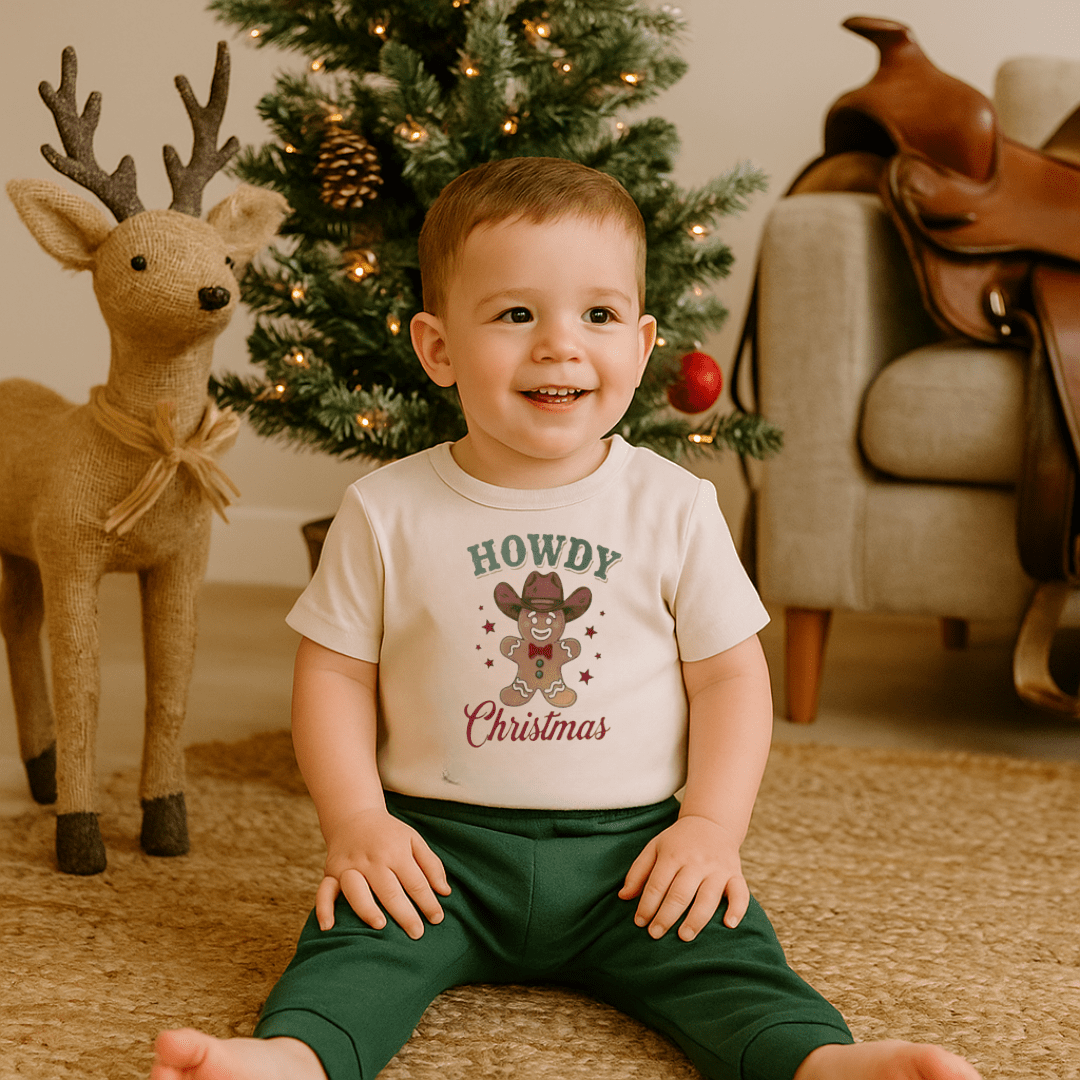 graphic tee | howdy gingerbread christmas