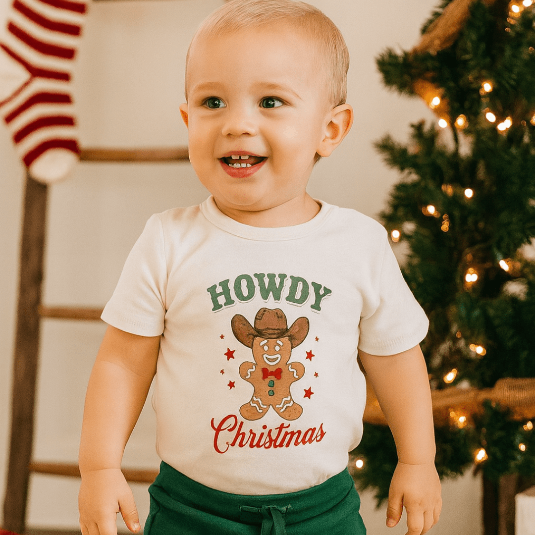 graphic tee | howdy gingerbread christmas