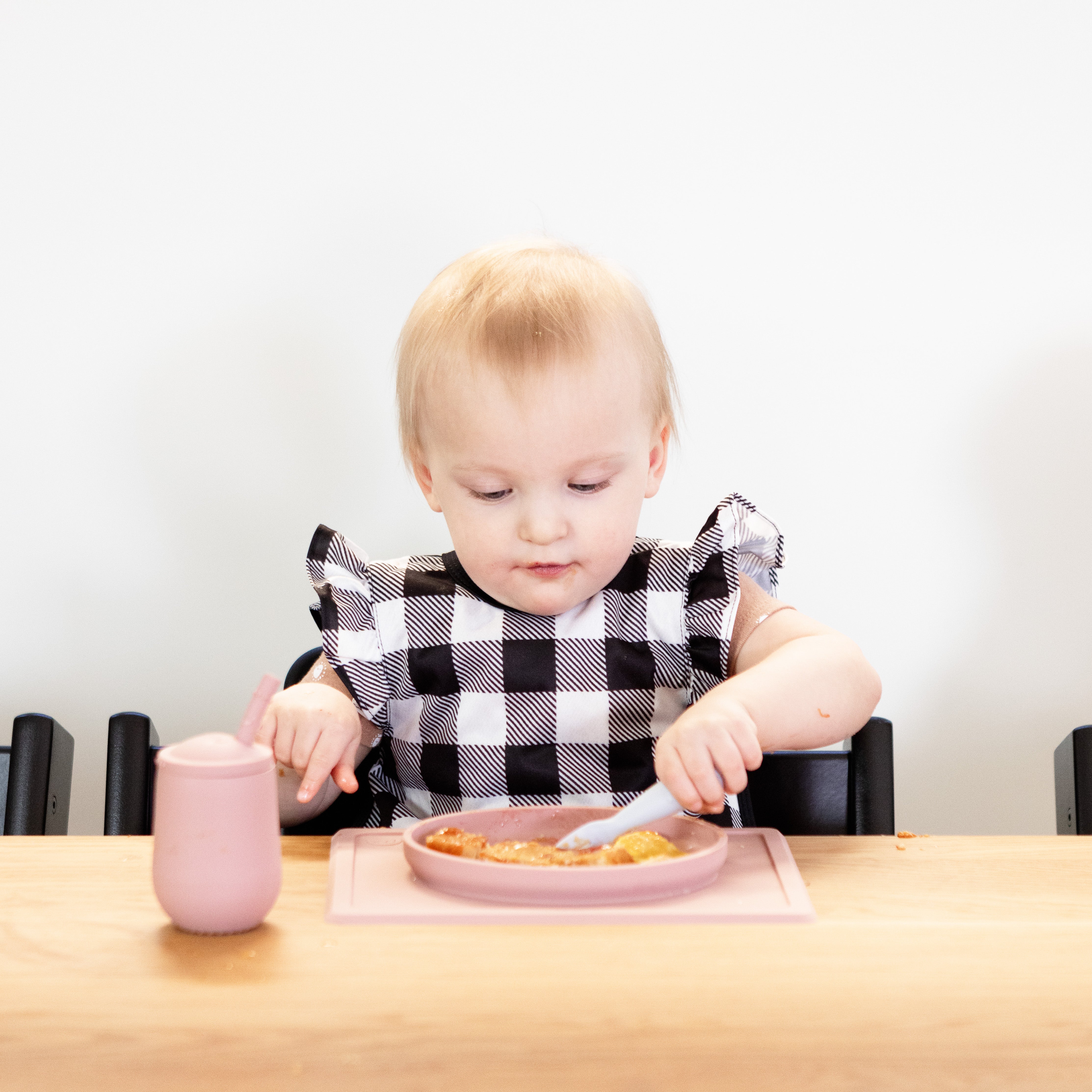 White Buffalo Plaid Flutter Bapron BapronBaby