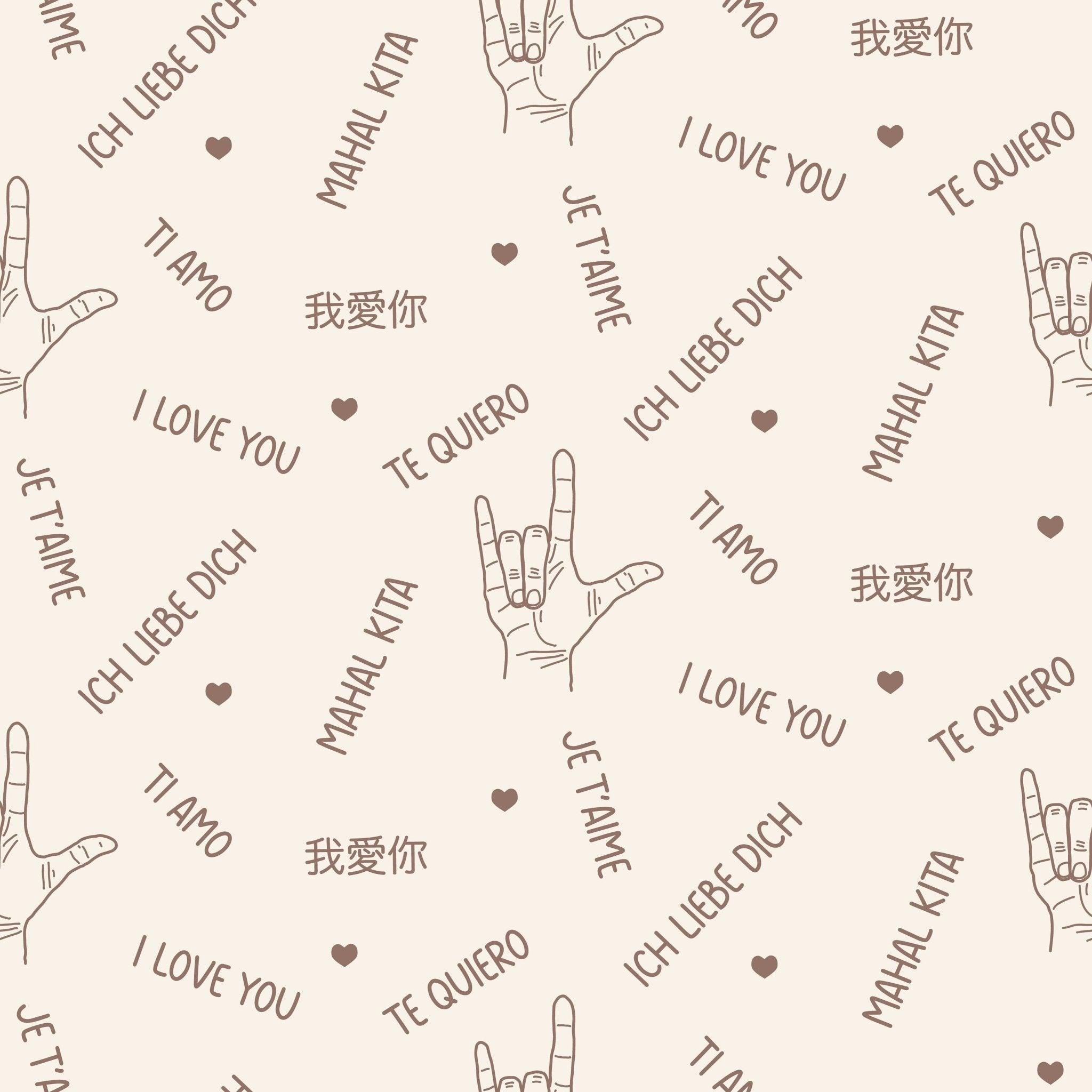 I Love You Multilingual Bamboo Zippy Romper