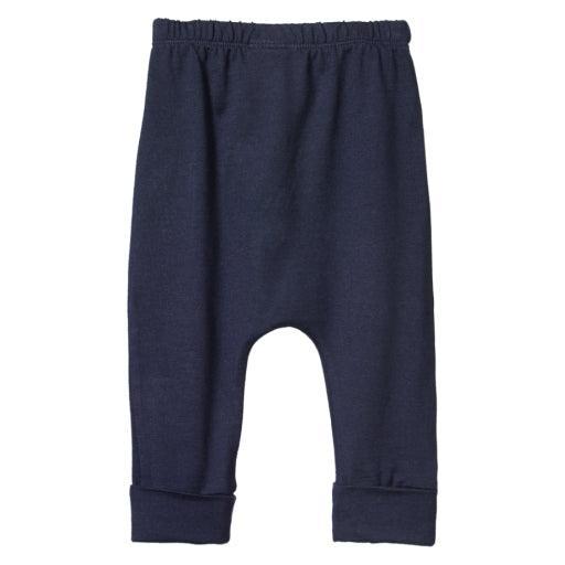 Cotton Drawstring Pants - Navy