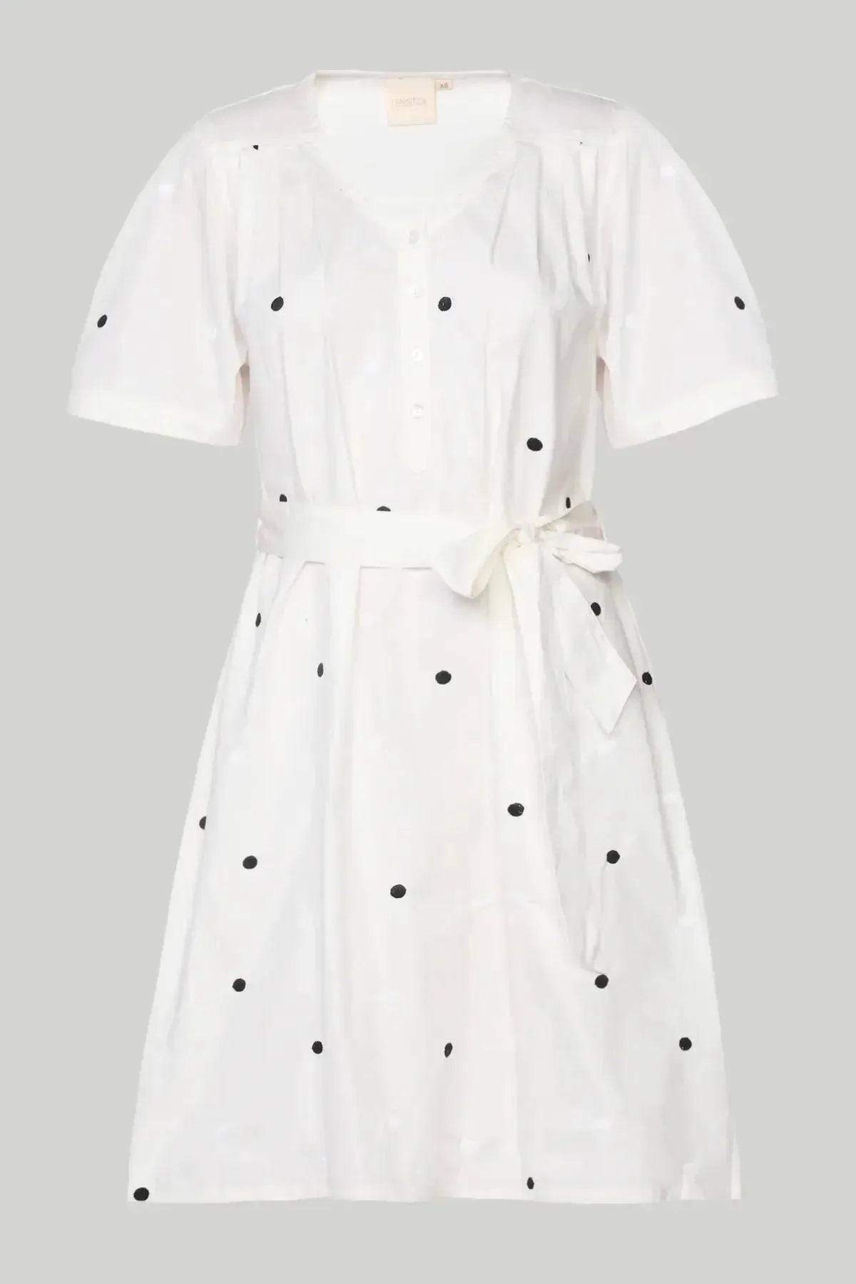 Pleated Tent Dress - Shell Off-White