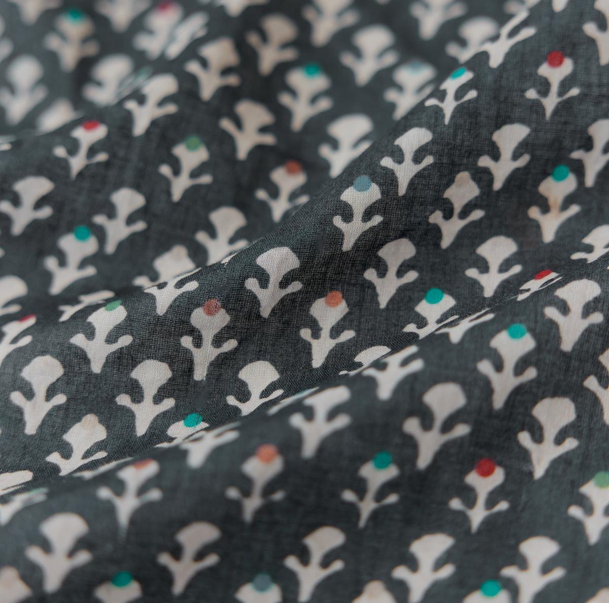 Rosie Mini Nightgown - Faded Black/Cream Dot - FINAL SALE