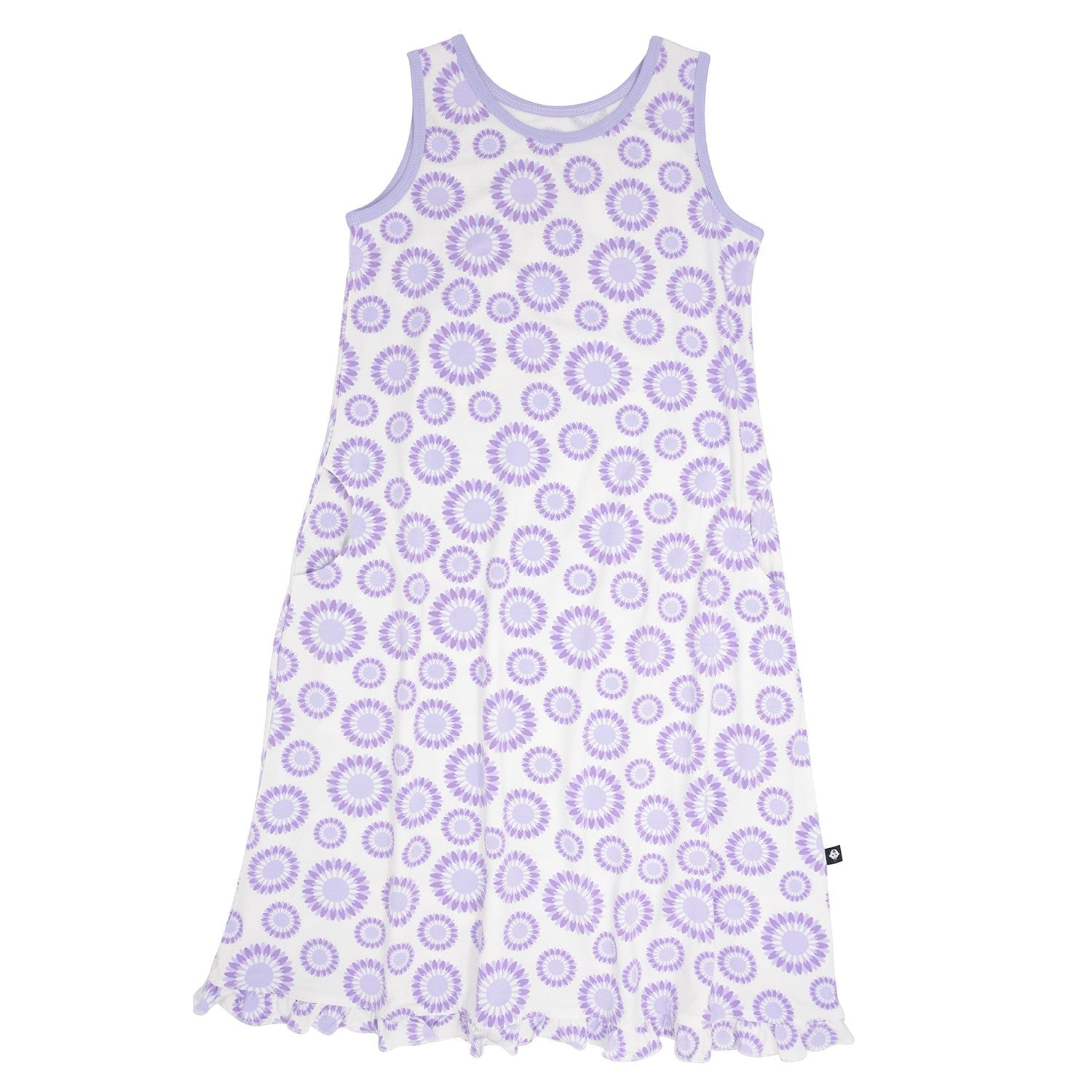 Summer Boho Dress - Sunflower Purple