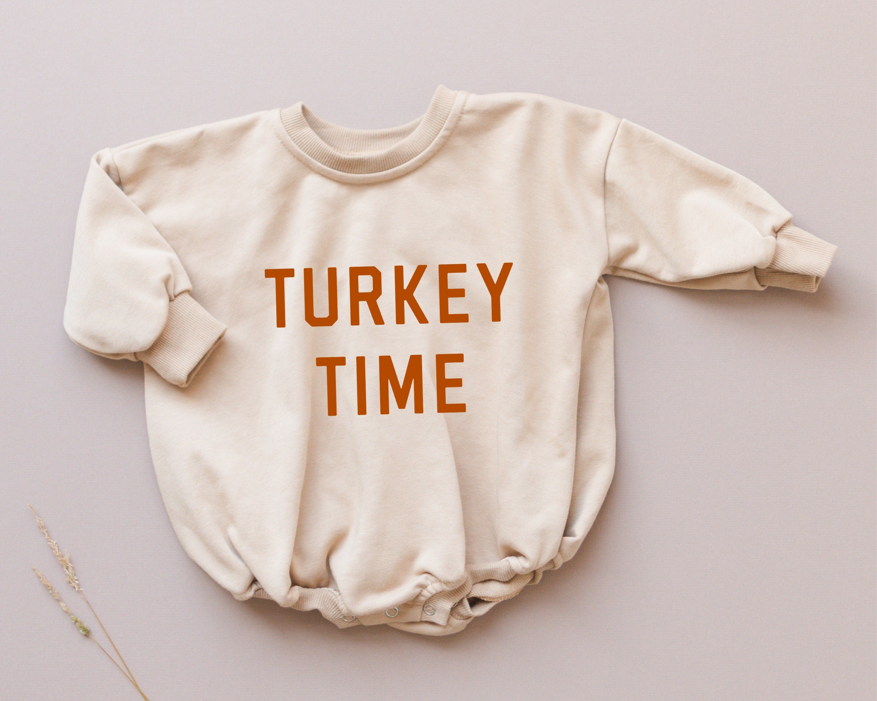 Turkey Time Sweatshirt Romper - more colors