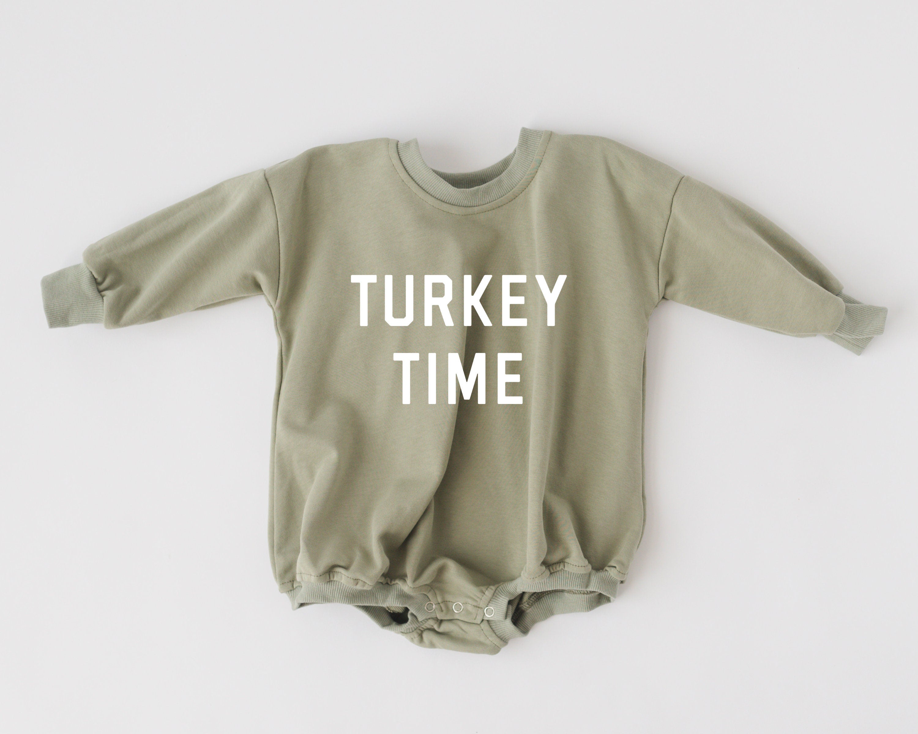Turkey Time Sweatshirt Romper - more colors