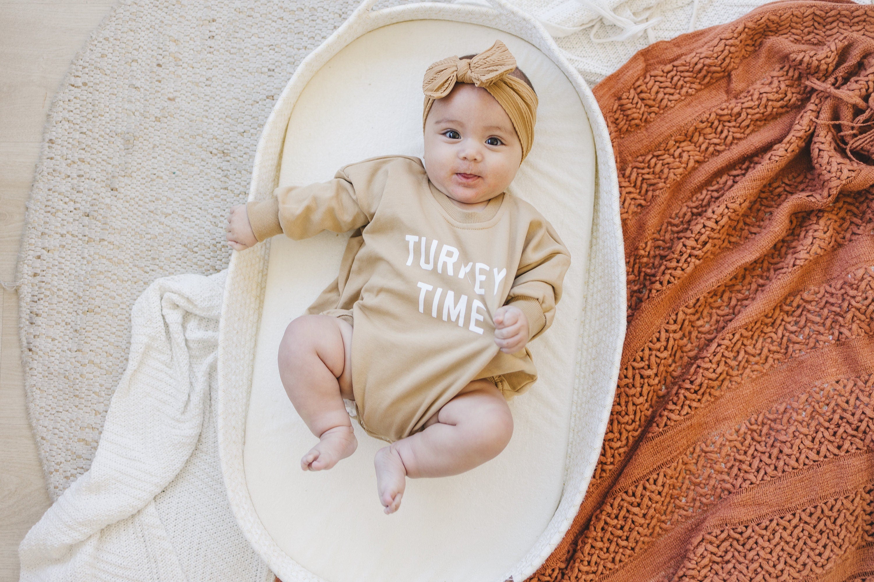 Turkey Time Sweatshirt Romper - more colors