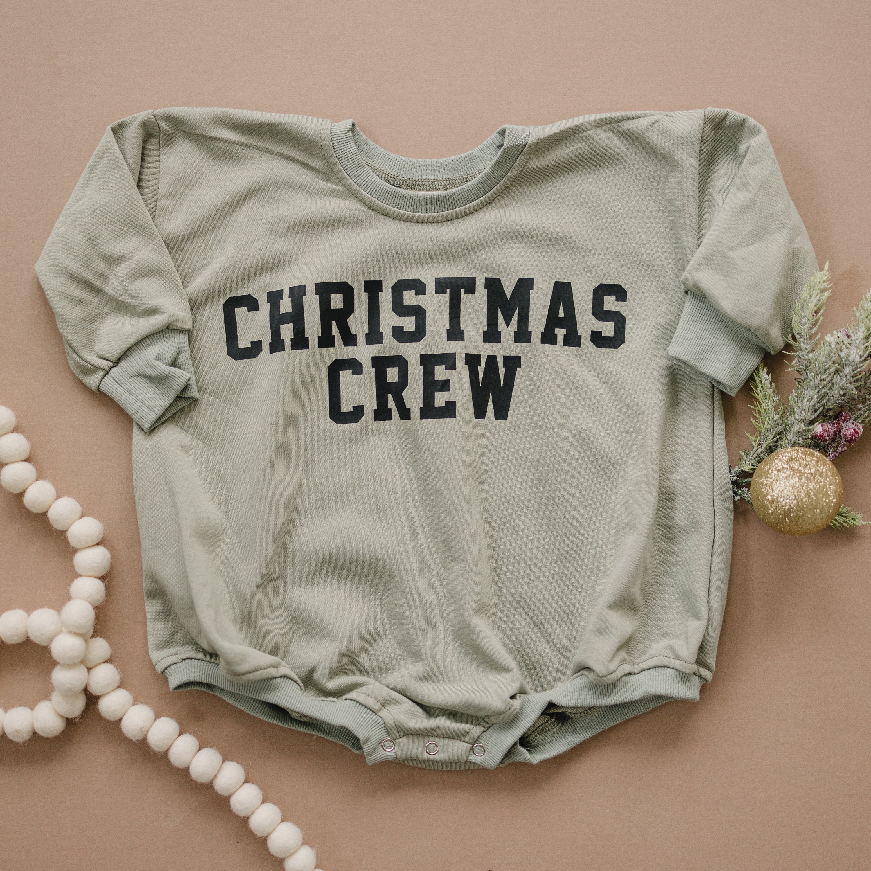Christmas Crew Sweatshirt Romper