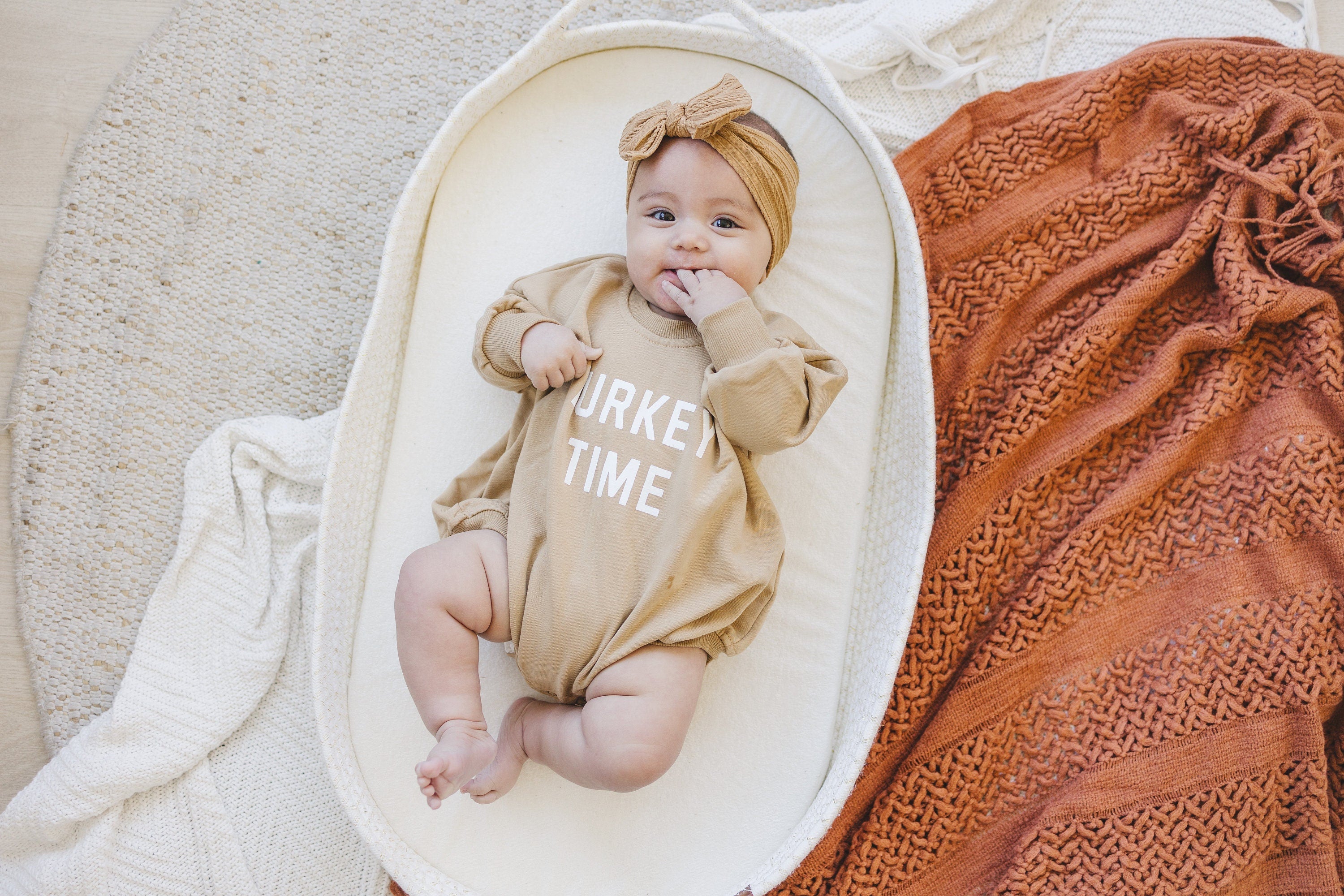 Turkey Time Sweatshirt Romper - more colors