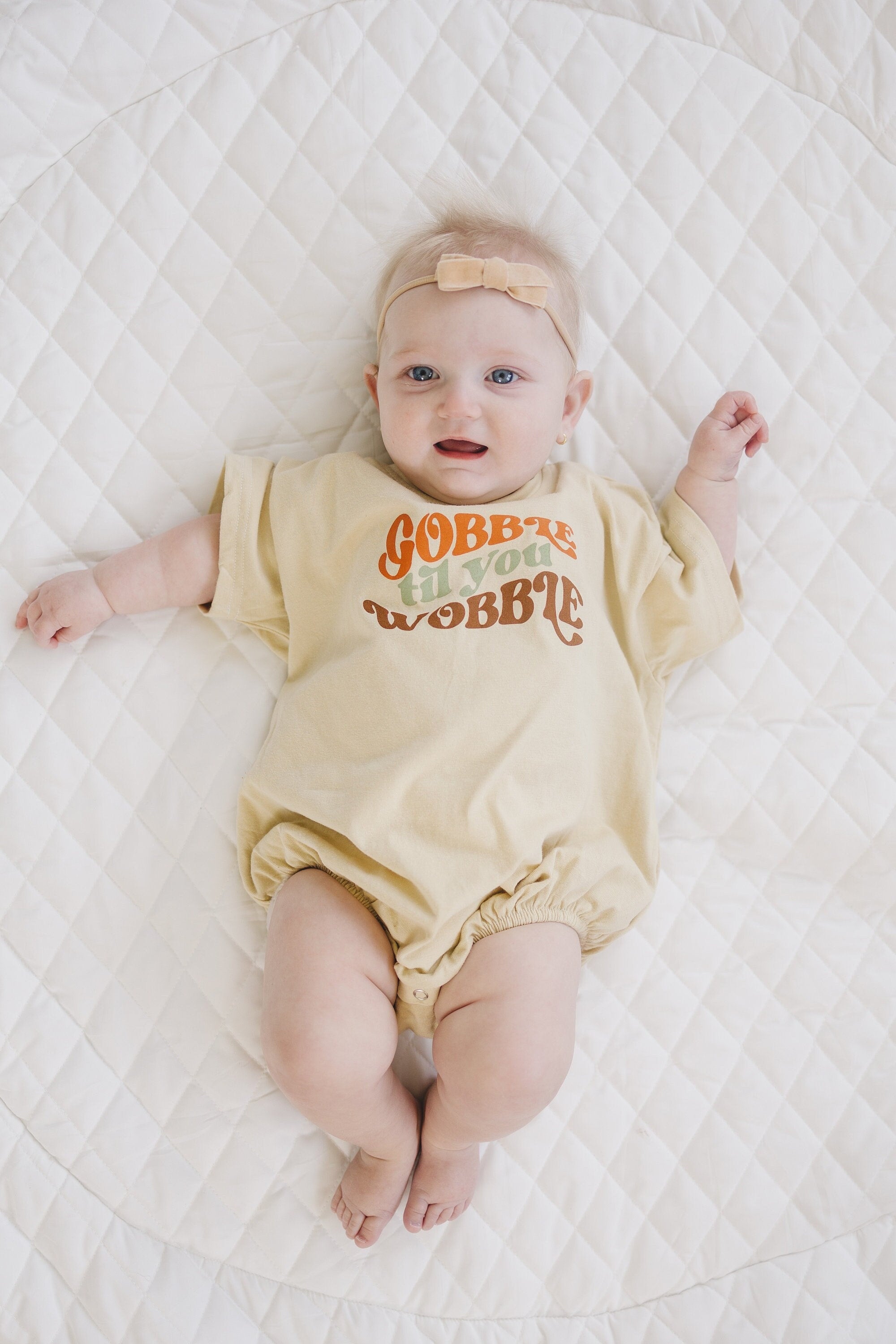Gobble Til You Wobble T-Shirt Romper