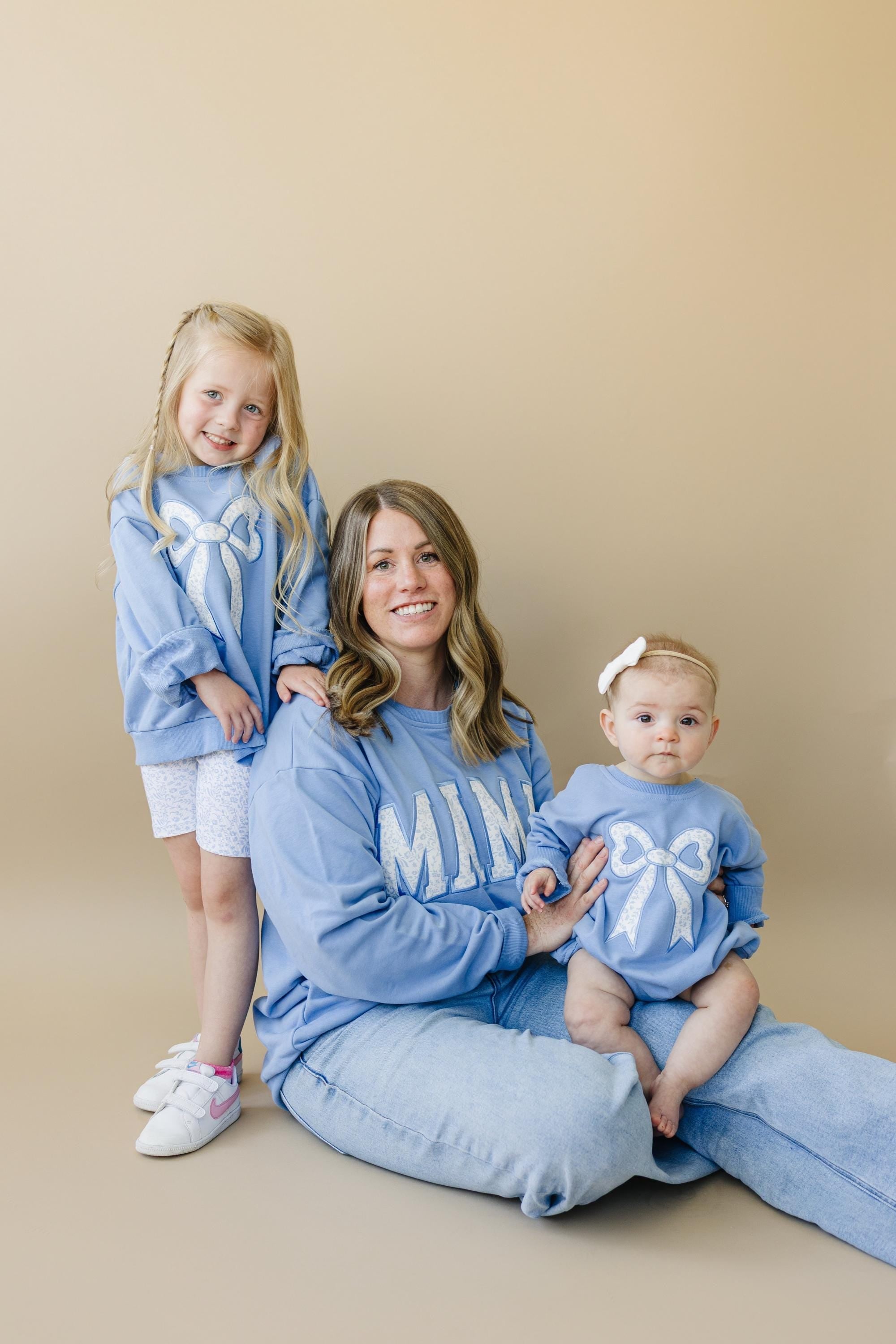 Mama Applique Crewneck Sweatshirt - Embroidered Womens Crew Sweatshirt - Mommy and Me Matching Outfit