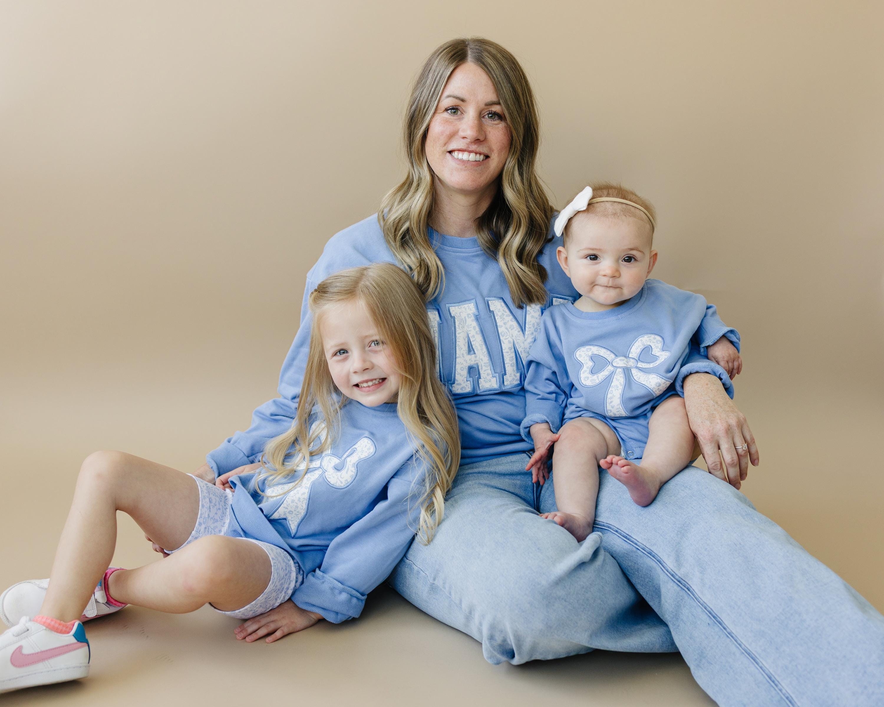 Mama Applique Crewneck Sweatshirt - Embroidered Womens Crew Sweatshirt - Mommy and Me Matching Outfit