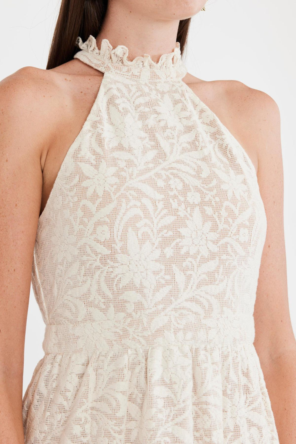 Ilona Midi Dress - Ivory Crochet Lace - FINAL SALE