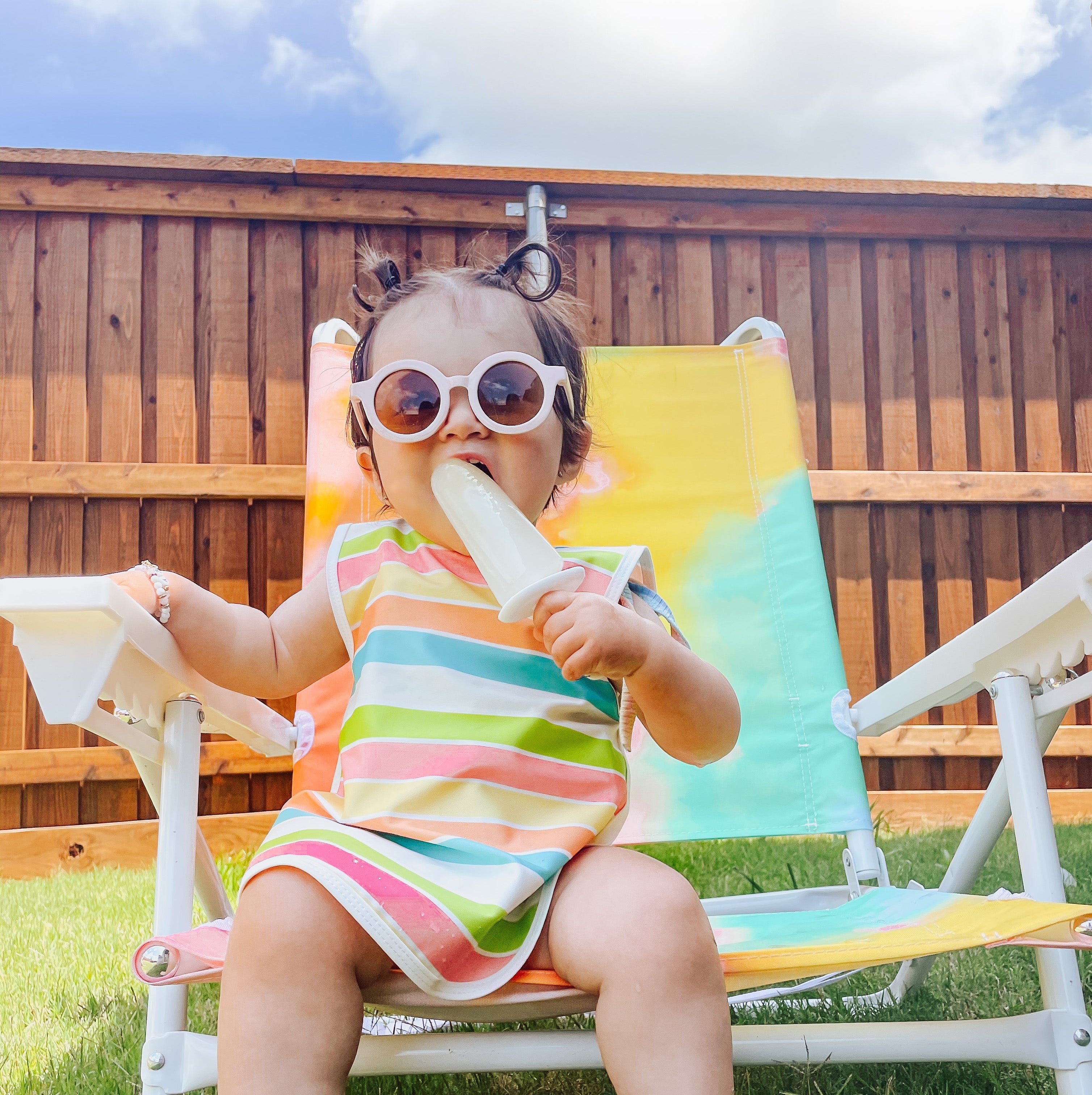 Rainbow Stripes Bapron BapronBaby