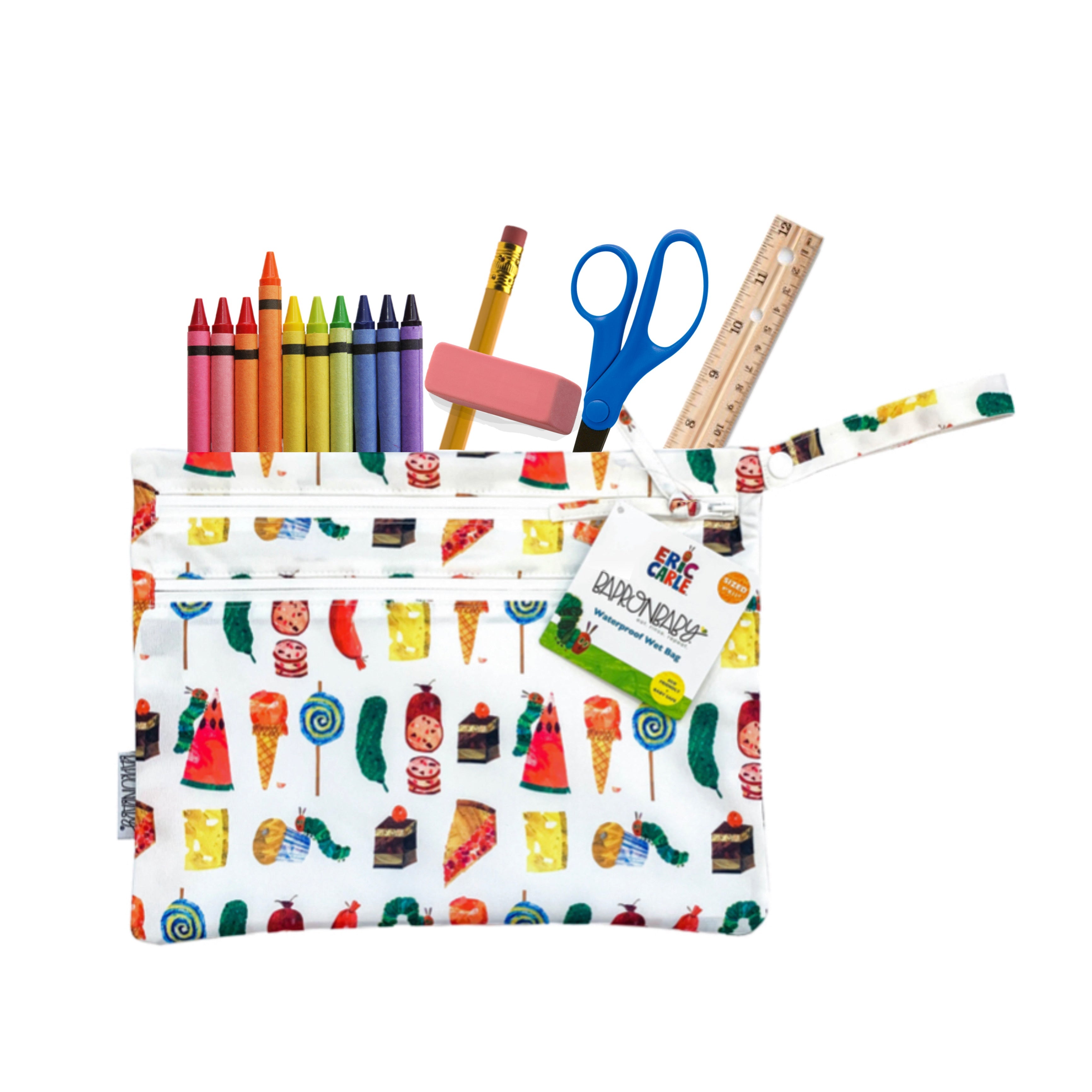 Food Parade - Waterproof Wet Bag (For mealtime, on-the-go, and more!) - from the World Of Eric Carle SALE BapronBaby