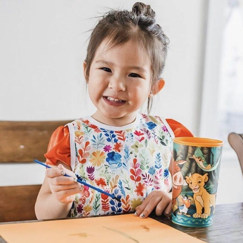 Rainbow Watercolor Floral Bapron BapronBaby