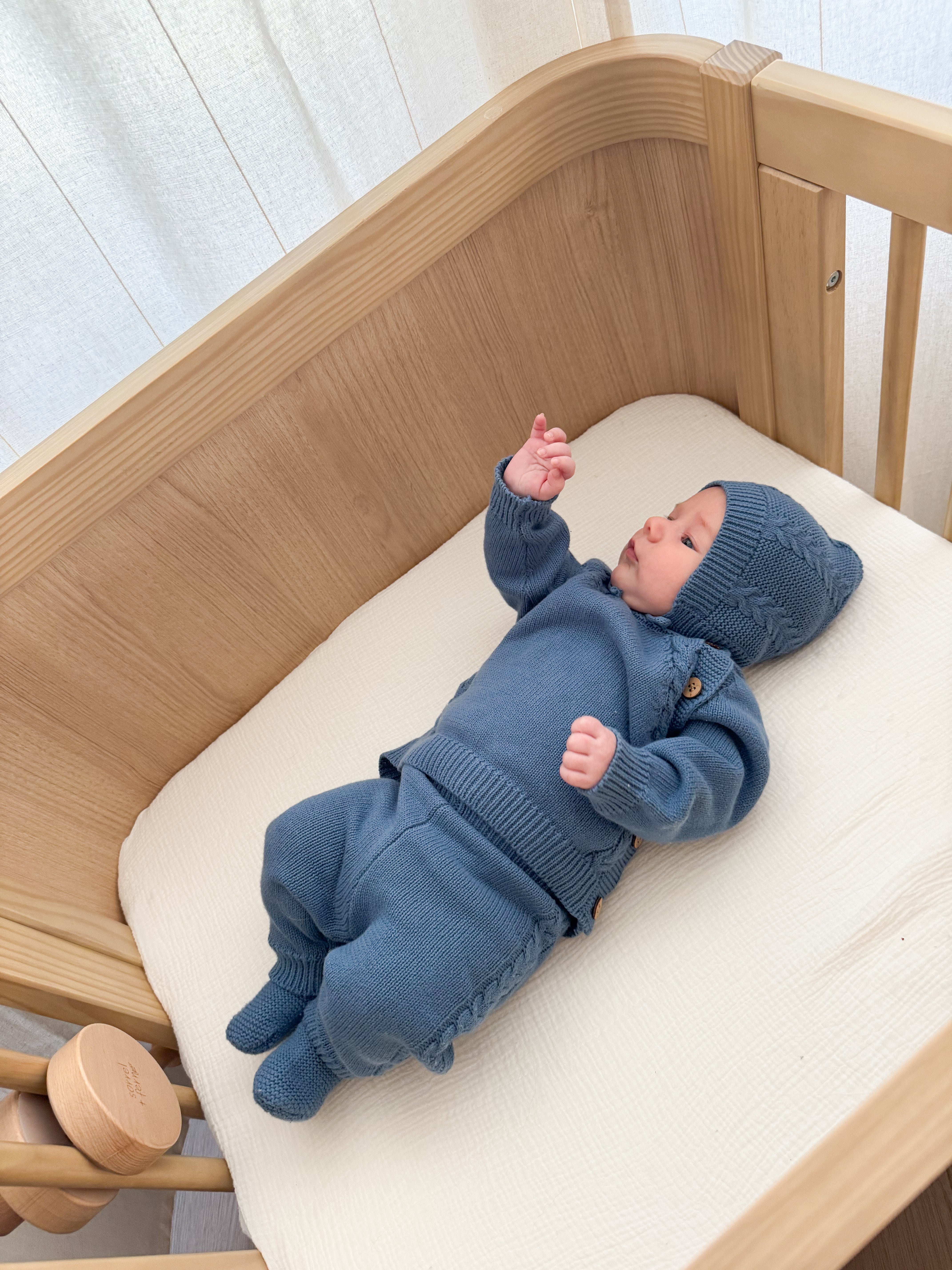 Bring Me Home Cable Knit Bundle - Denim Blue