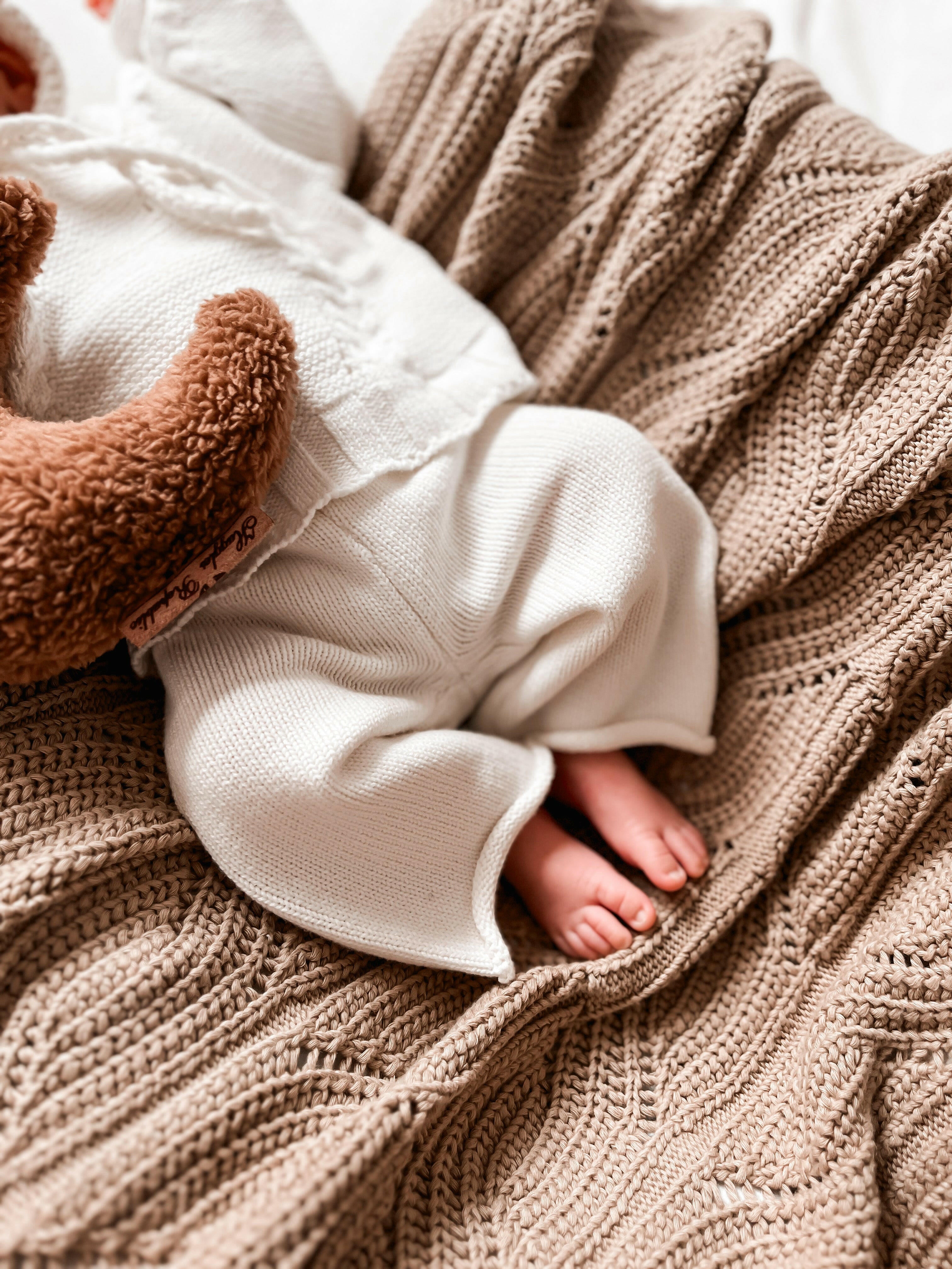 Luna + Luca Knit Pants - White Luna + Luca
