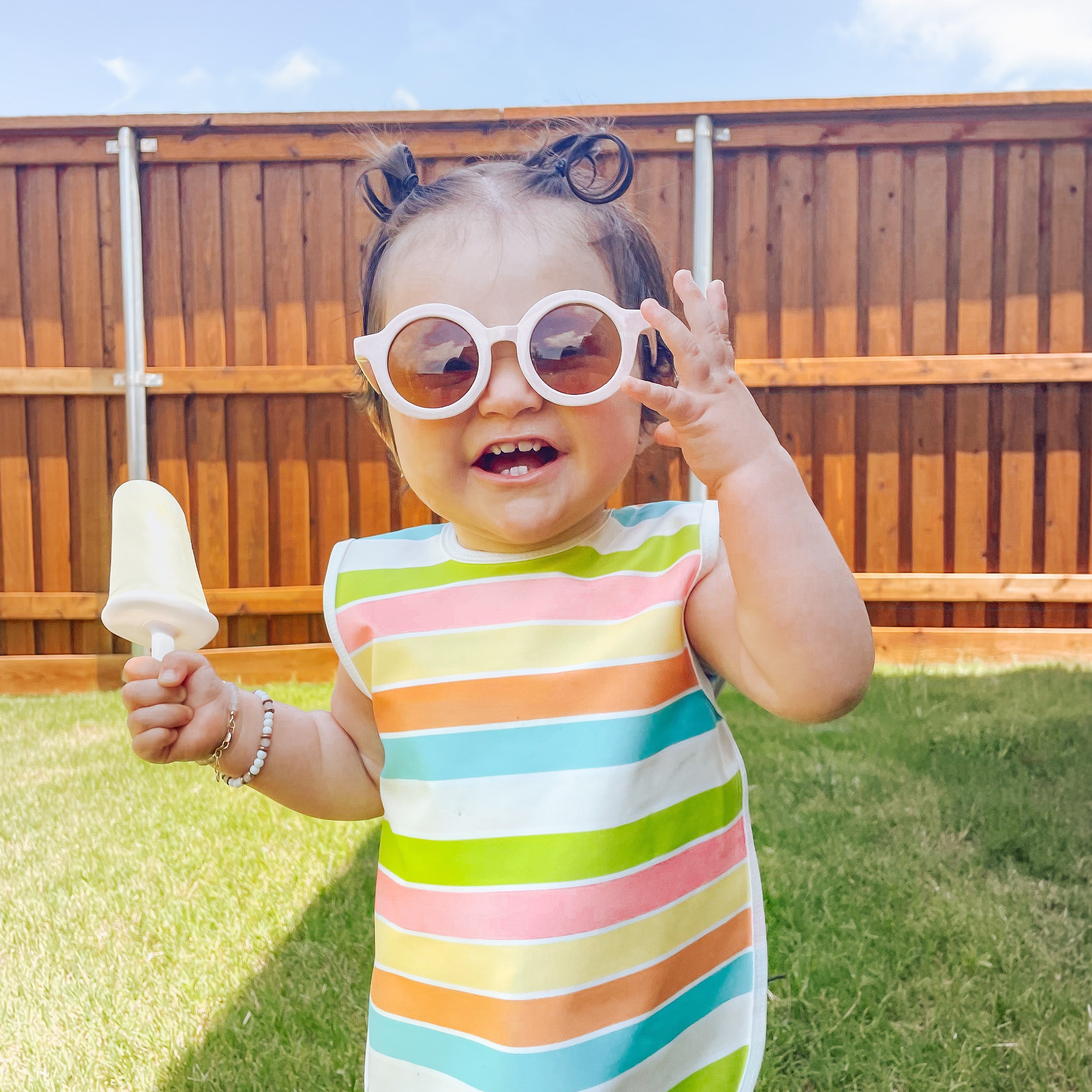 Rainbow Stripes Bapron BapronBaby