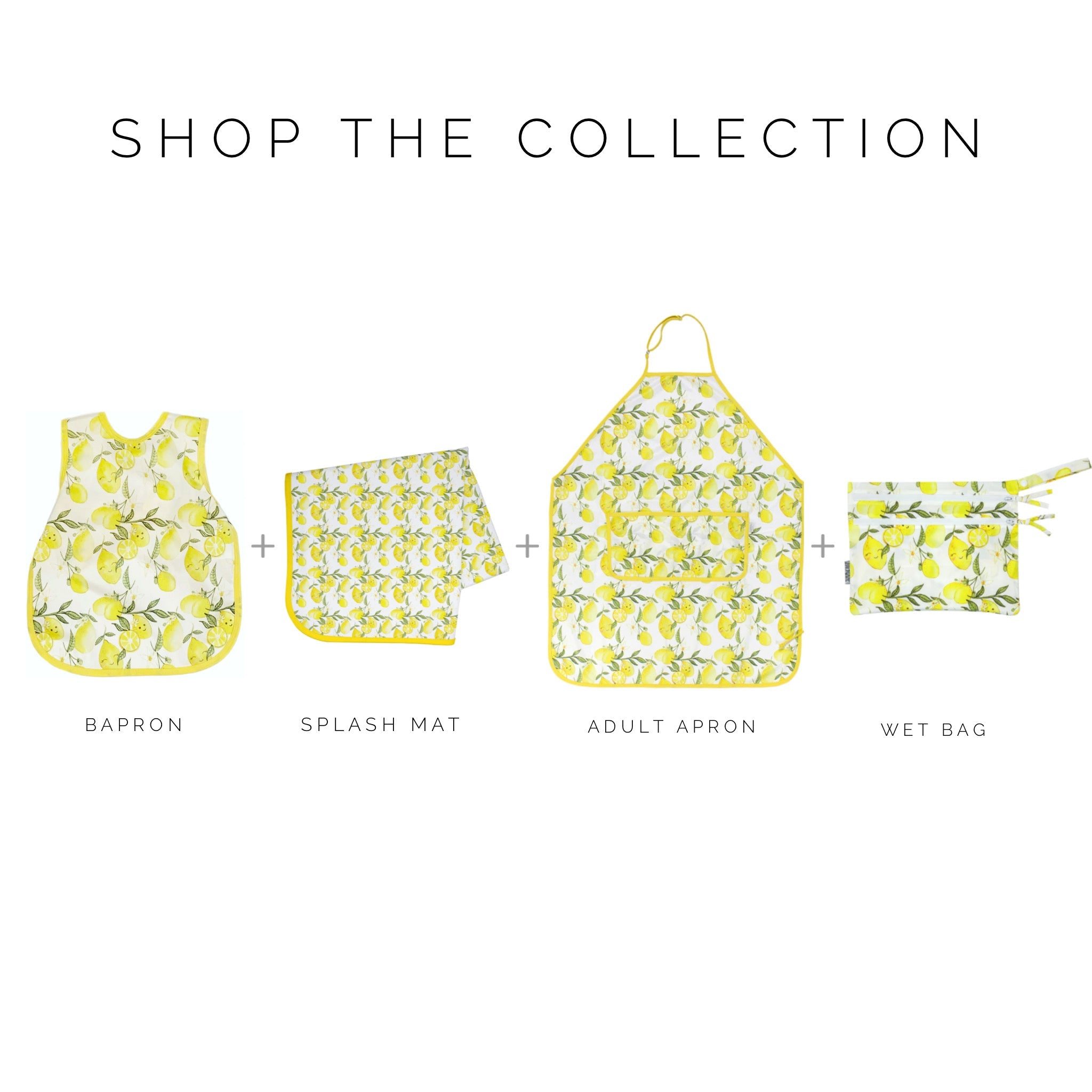 Fresh Lemon Splash Mat - A Waterproof Catch-All for Highchair Spills and More! BapronBaby