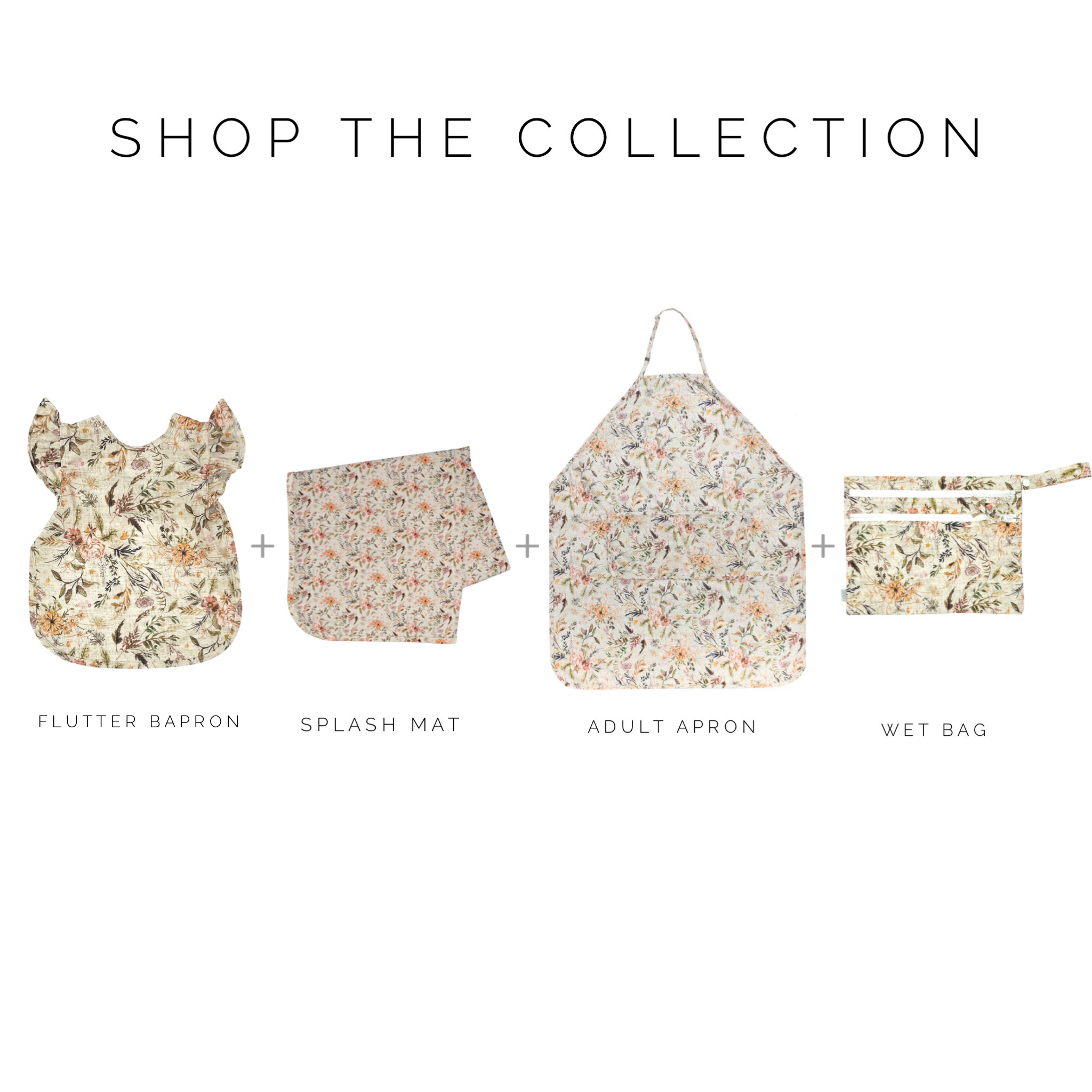 Delilah Floral - Waterproof Wet Bag (For mealtime, on-the-go, and more!) BapronBaby