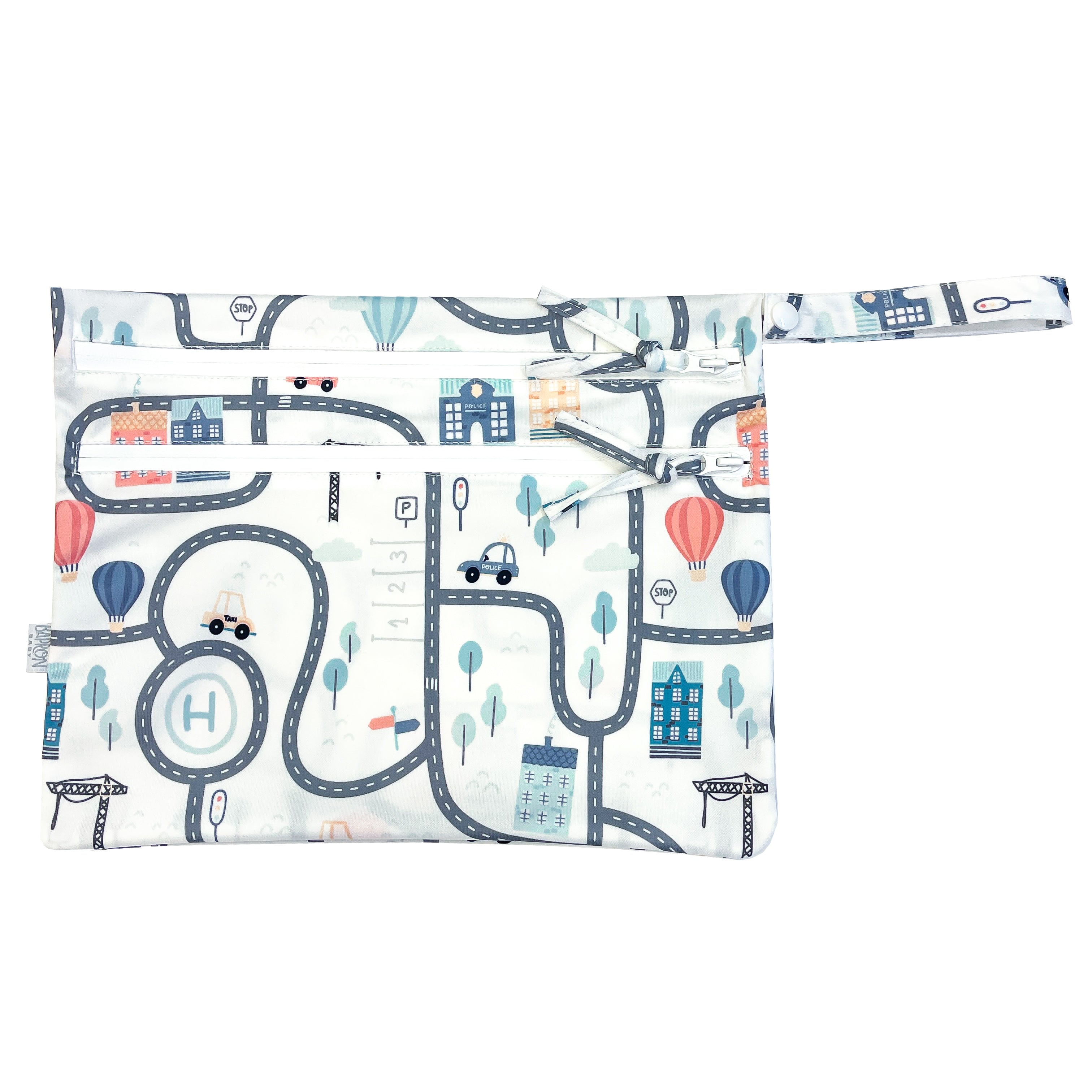 Tiny Town - Waterproof Wet Bag (For mealtime, on-the-go, and more!) BapronBaby