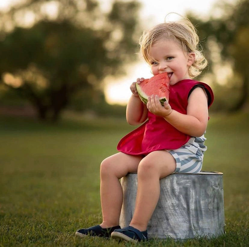 Solid Candy Apple Red Minimalist Bapron BapronBaby
