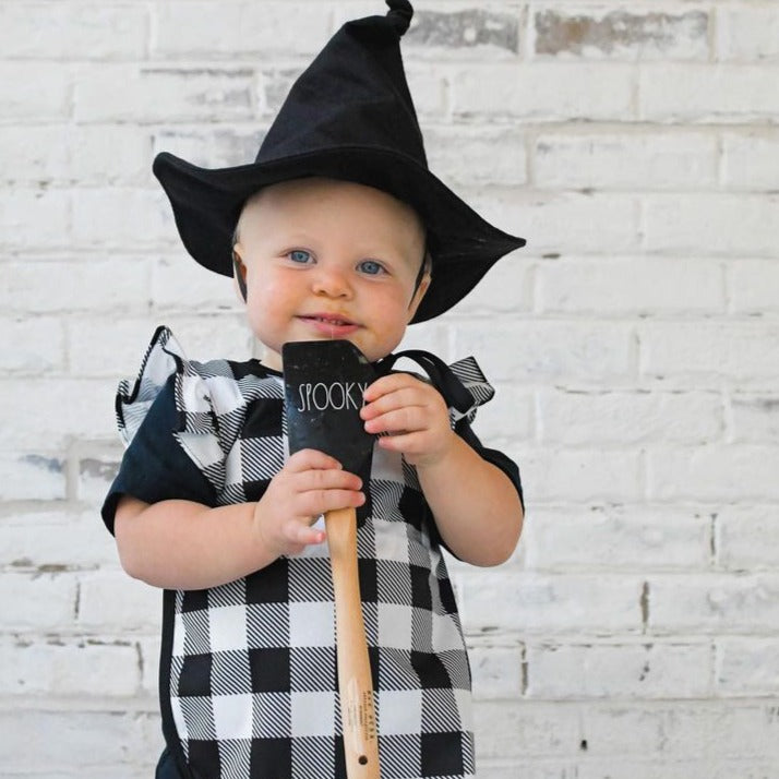 White Buffalo Plaid Flutter Bapron BapronBaby