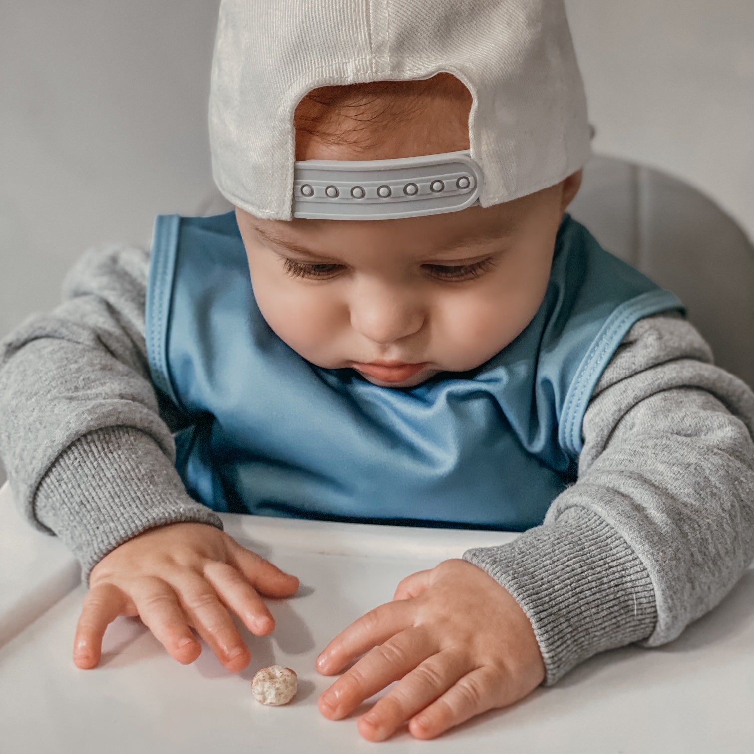 Solid Dusty Blue Minimalist Bapron BapronBaby