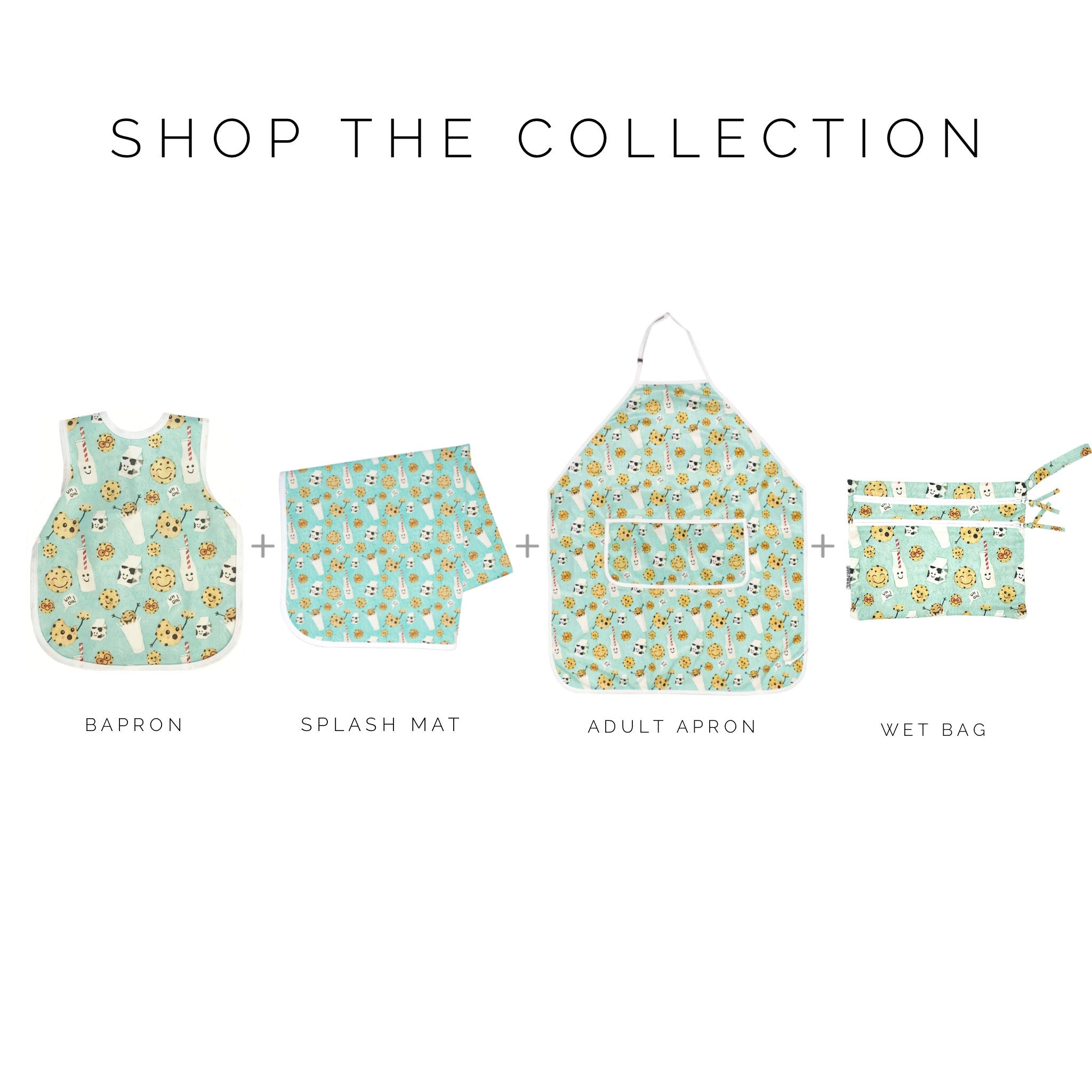 Cookies & Milk Apron - fits sizes youth small through adult 2XL BapronBaby
