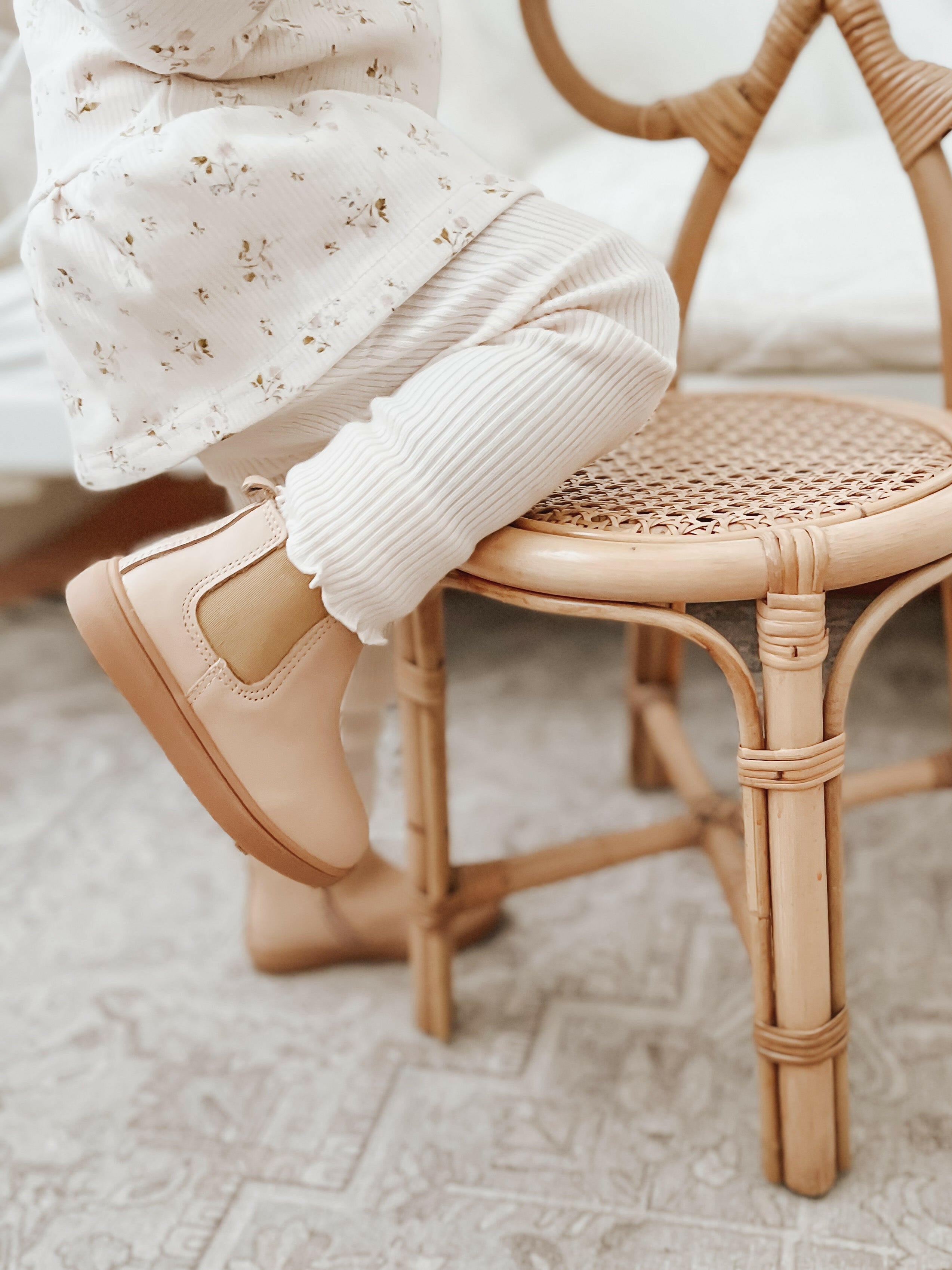 Leather Chelsea Boot | Color 'Honey' | Hard Sole  Consciously Baby