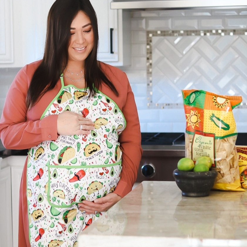 Taco Party Apron - fits sizes youth small through adult 2XL BapronBaby