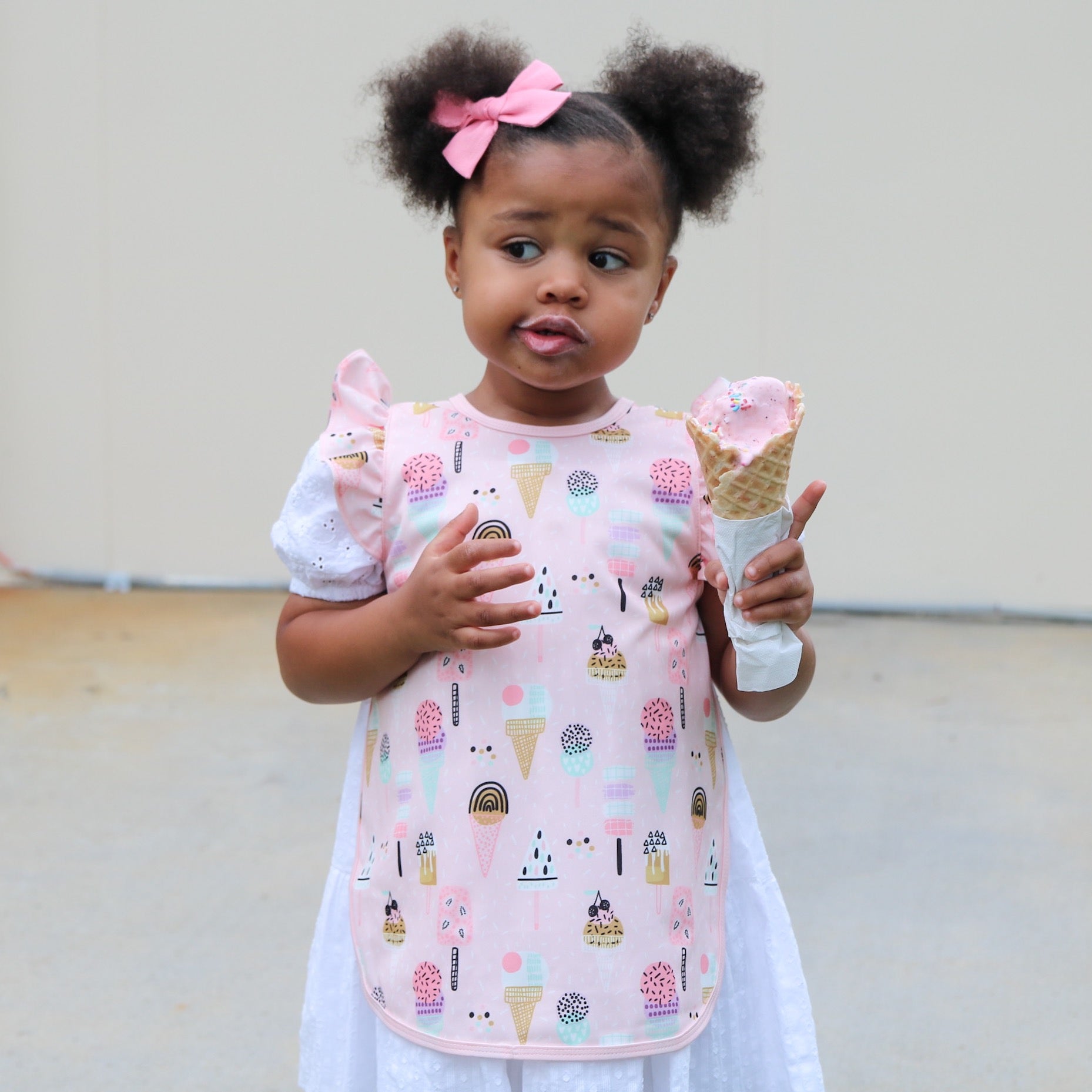 Pink Ice Cream Flutter Bapron BapronBaby
