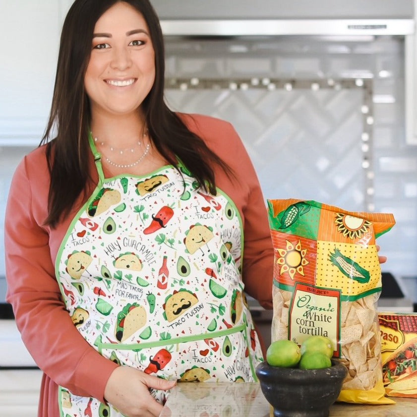 Taco Party Apron - fits sizes youth small through adult 2XL BapronBaby