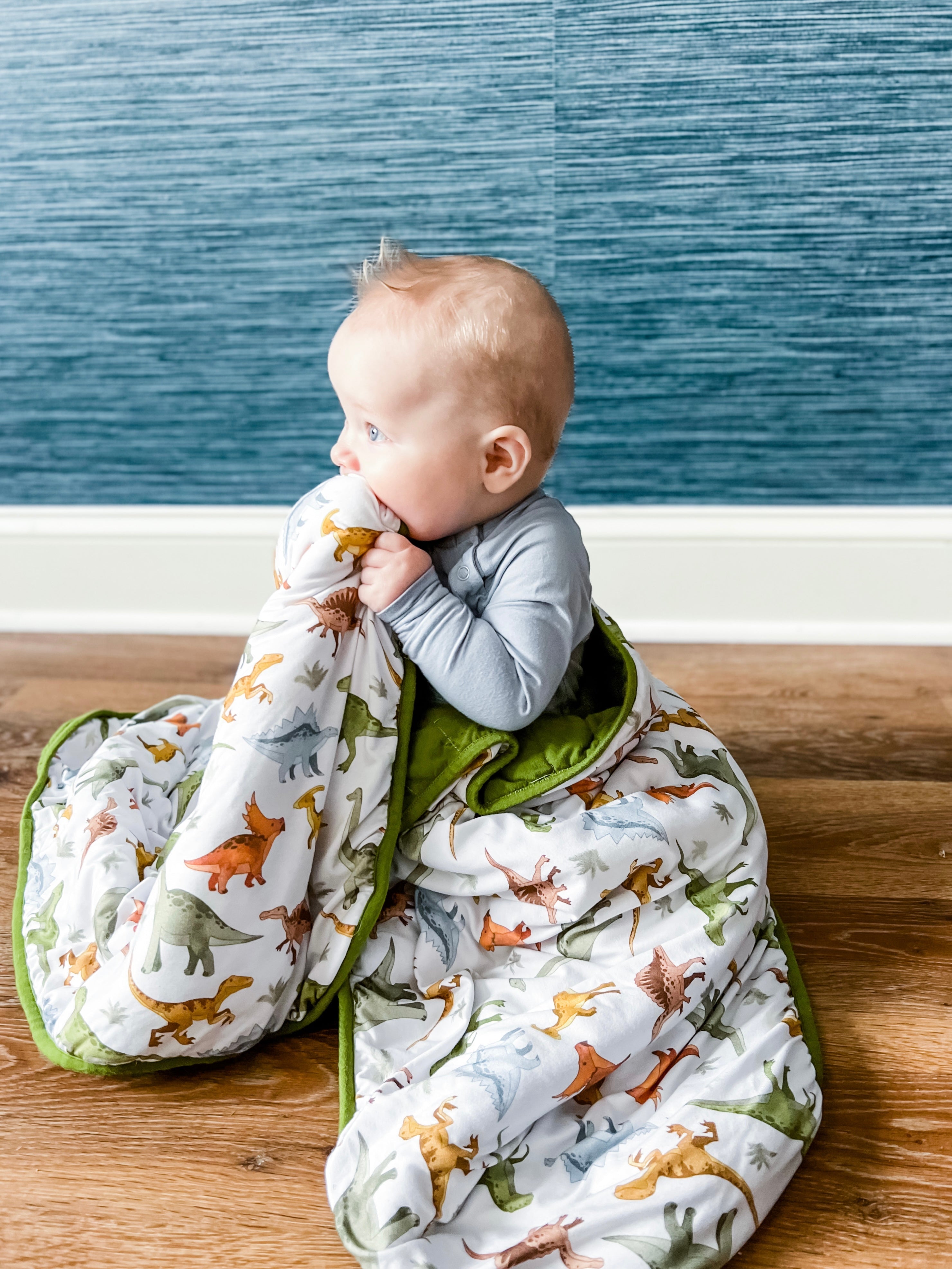 Bamboo Urban Dino Toddler Blanket Toddler Blanket doodle & jack
