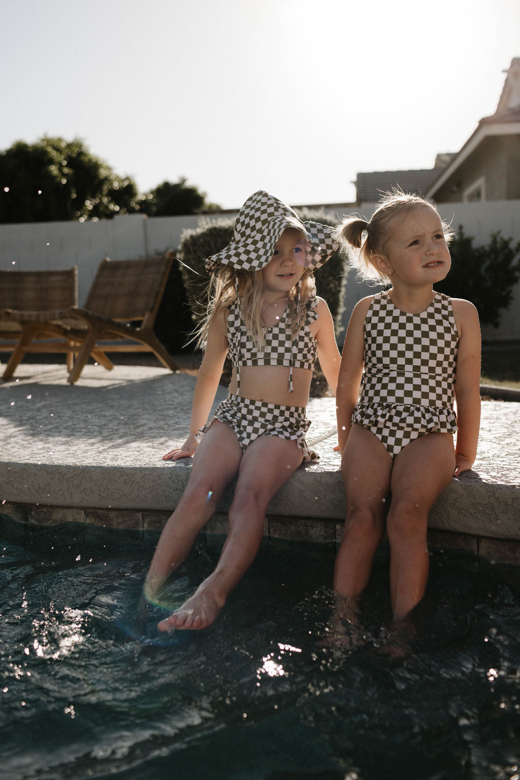 Sunhat | Wave Chaser Olive Checker