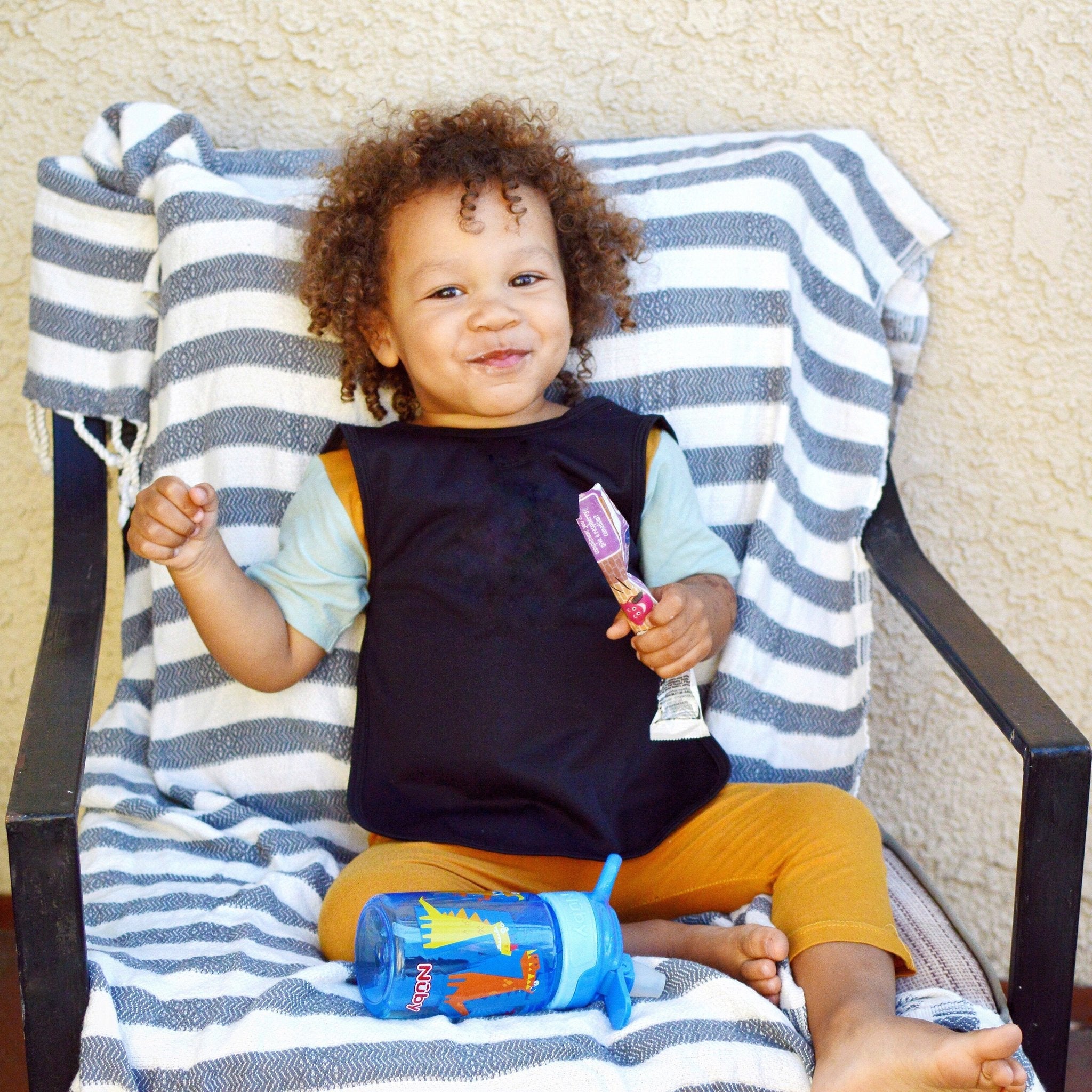 Solid Black Minimalist Bapron BapronBaby