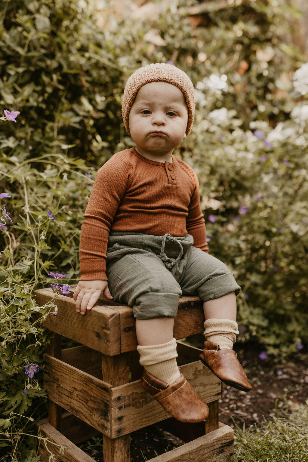 Sepia LOAFERS Leather Shoes Baby and Toddler Baby Shoes Starry Knight Design