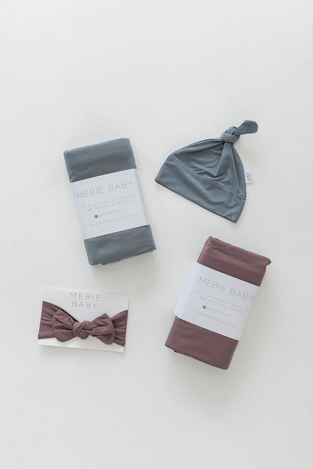 Plum Bamboo Stretch Swaddle Mebie Baby