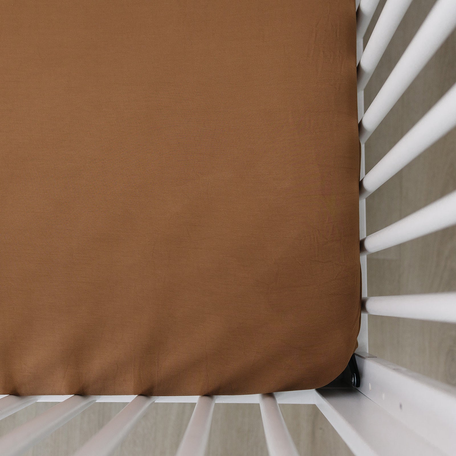 Mustard Bamboo Stretch Crib Sheet Mebie Baby