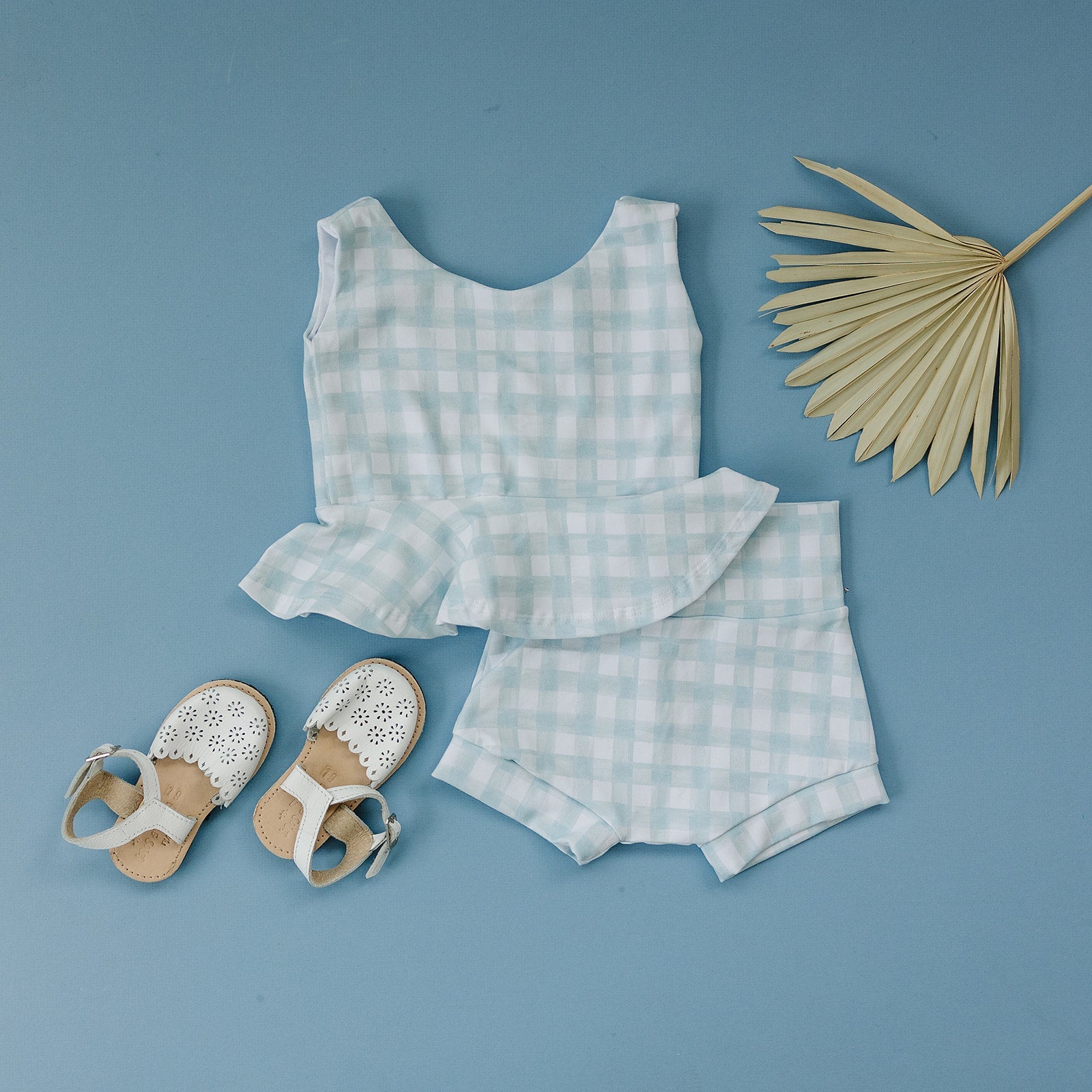 Steel Gingham Shorties (Matching) Shorties doodle & jack
