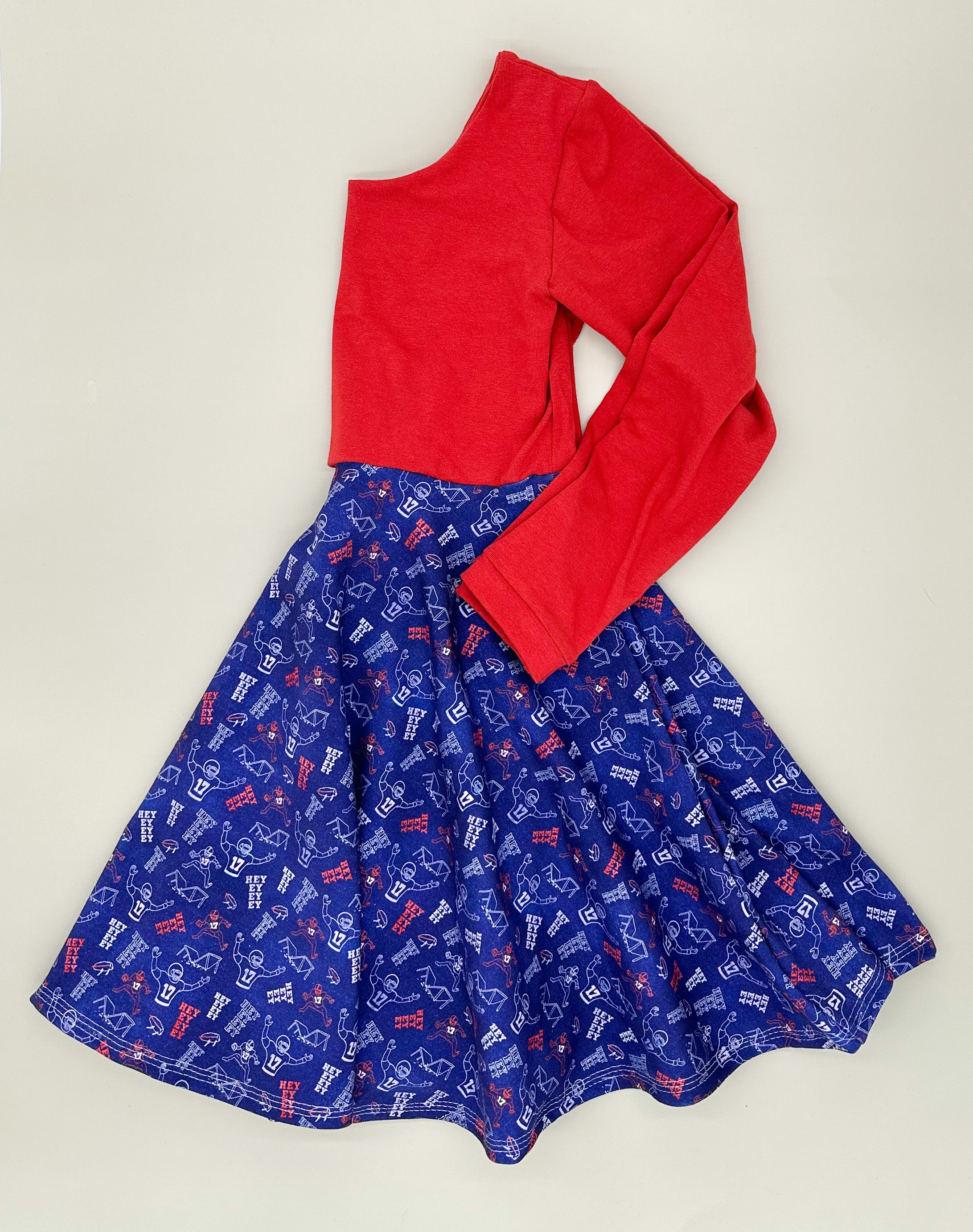 Hey-ey-ey-ey Twirl Dress (Rust Bodice) Dress doodle & jack