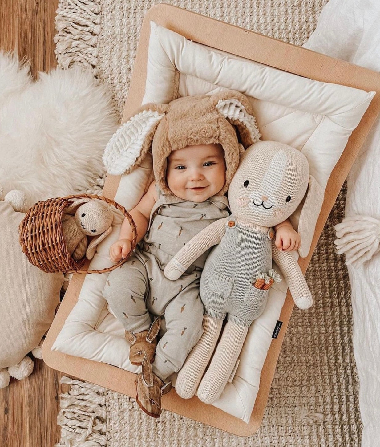 Oyster Bunnies // Cute Critters Leather Shoes Baby and Toddler Bunny