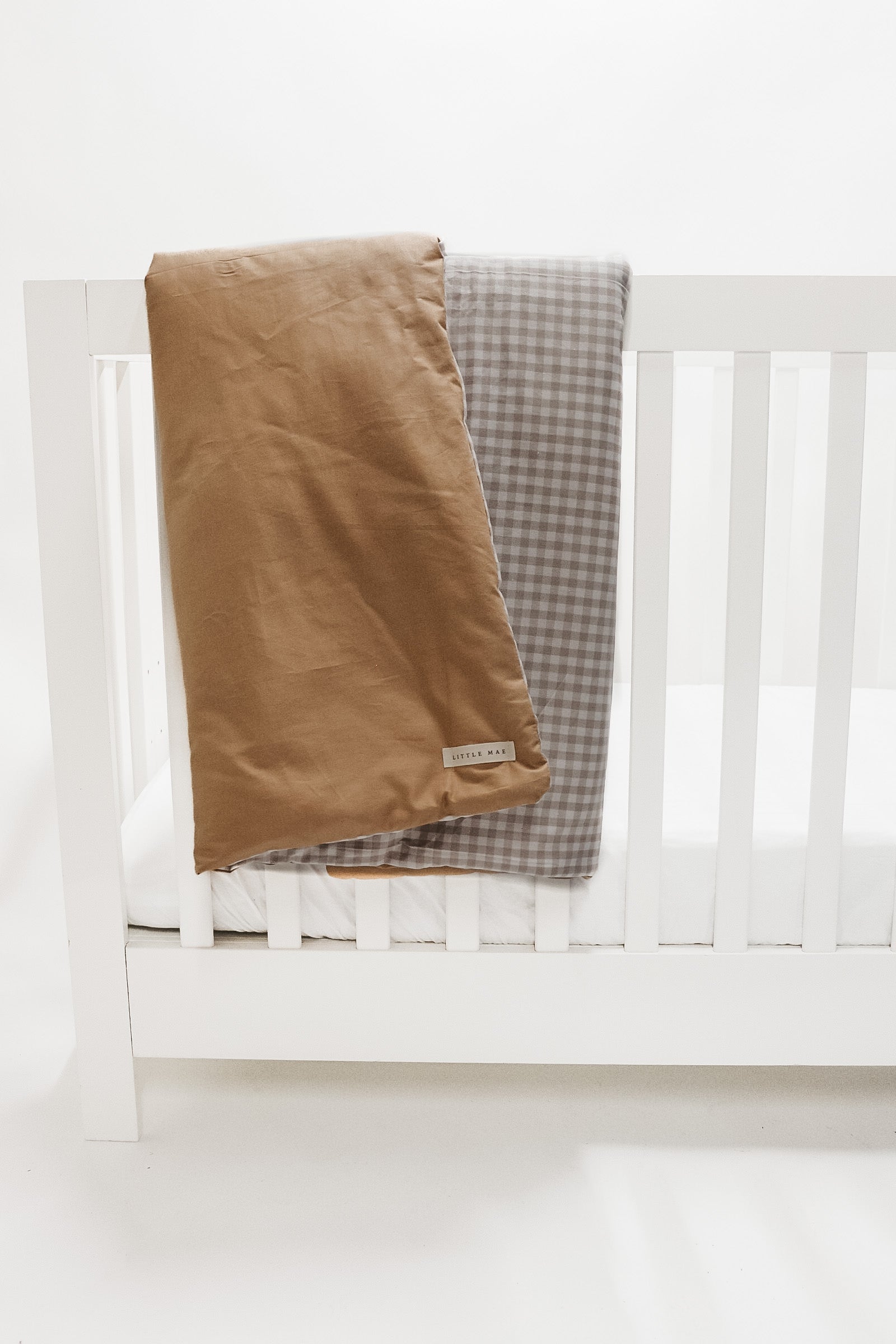 Chestnut Gingham Quilted Blanket