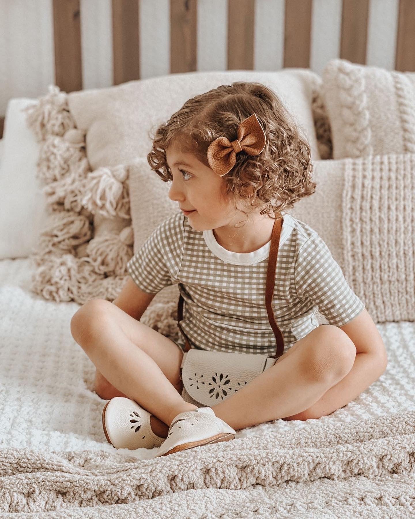 Milk BLOSSOMS Leather PURSE Toddler & Kids