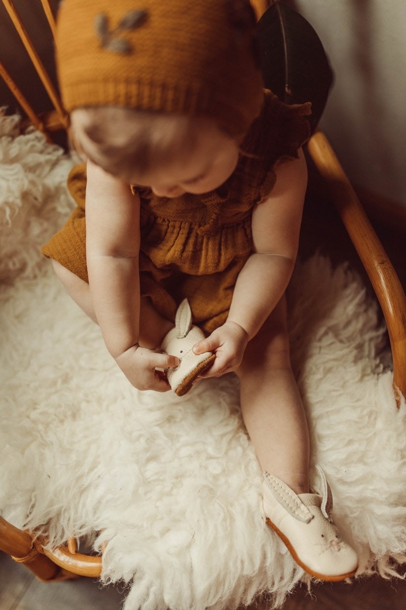 Bunnies // Cute Critters Leather Shoes Baby and Toddler Bunny